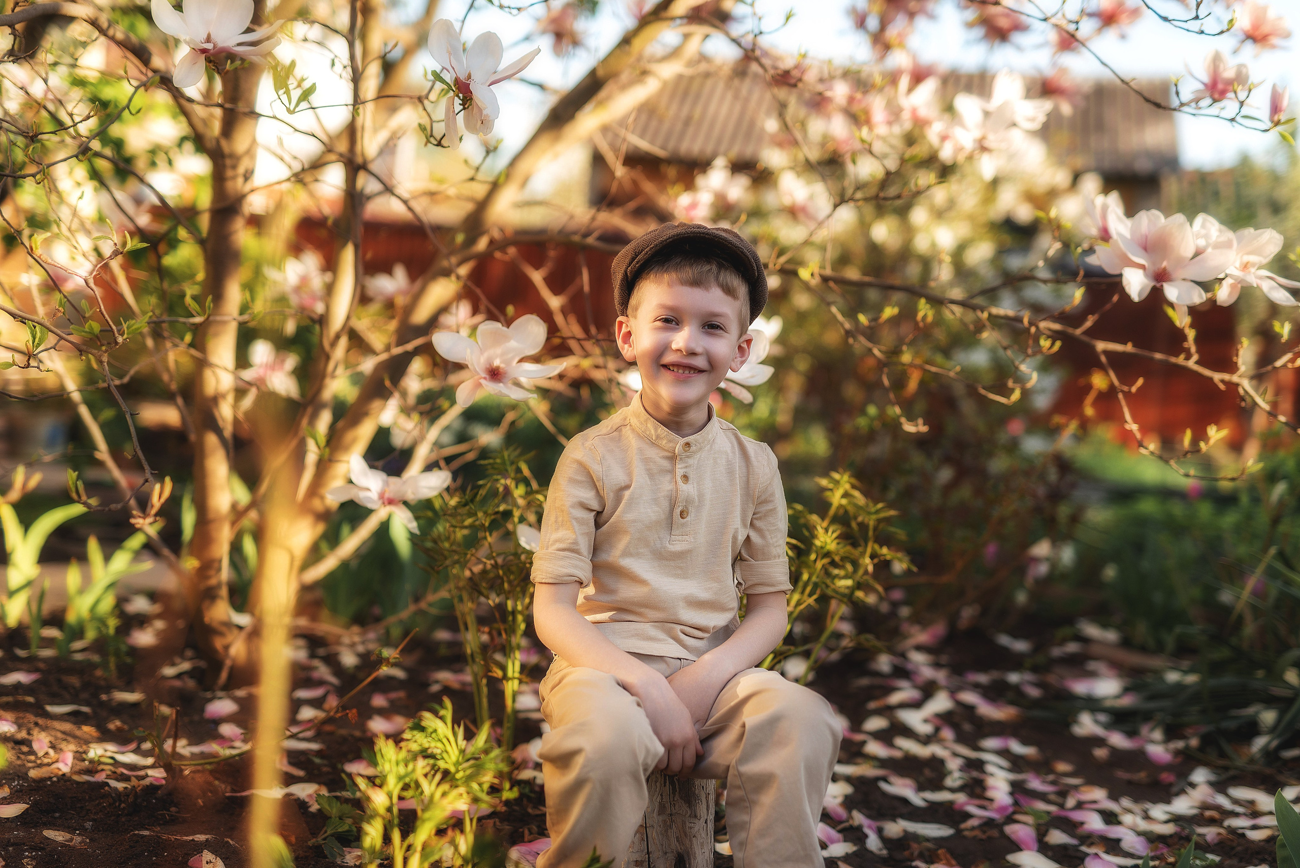 Фотосессия в магнолии. Семейный, детский фотограф в Воронеже Анна Никитина