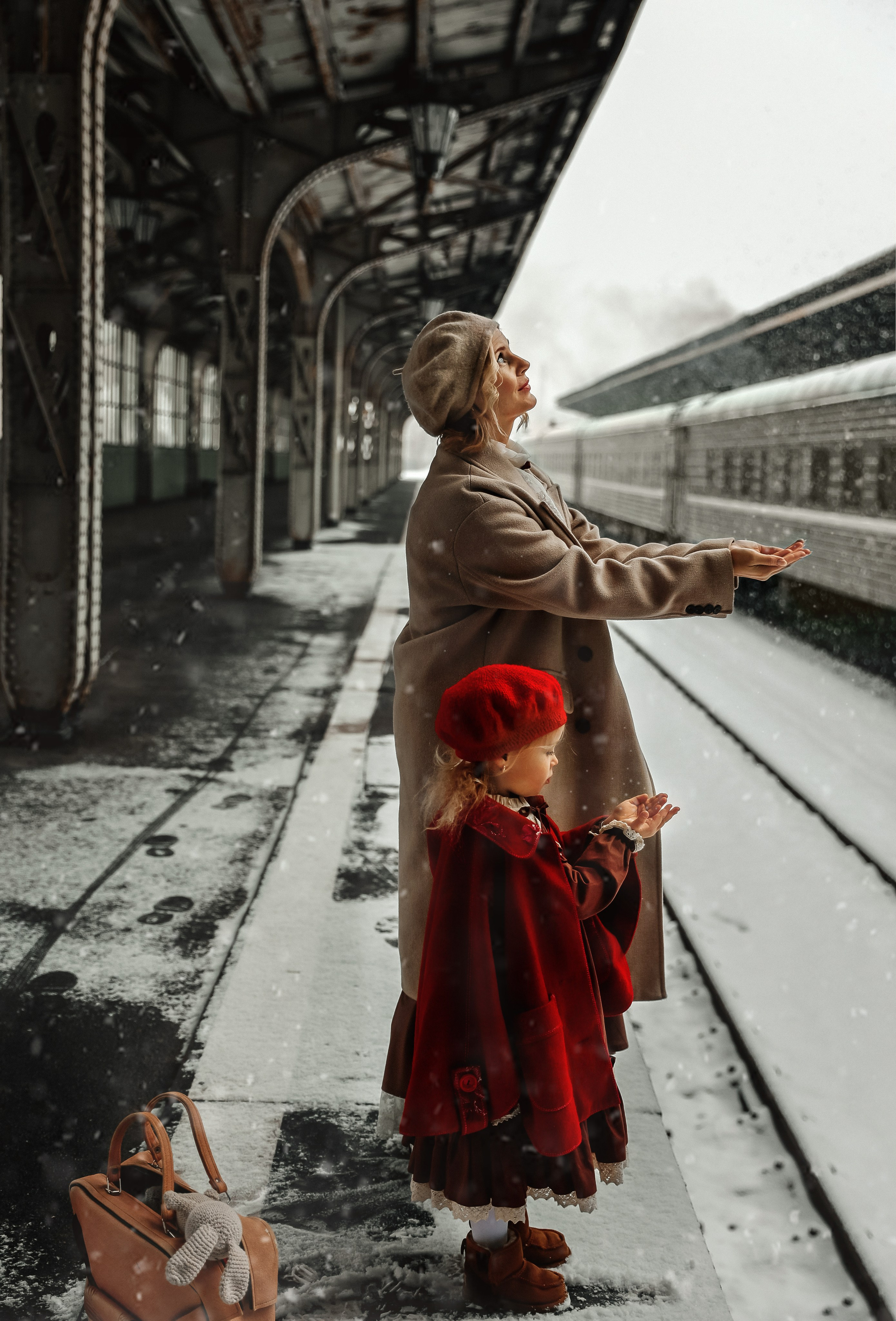 Ретро съемка на Витебском вокзале. Фотограф — Татьяна Кириллова, г. Санкт-Петербург