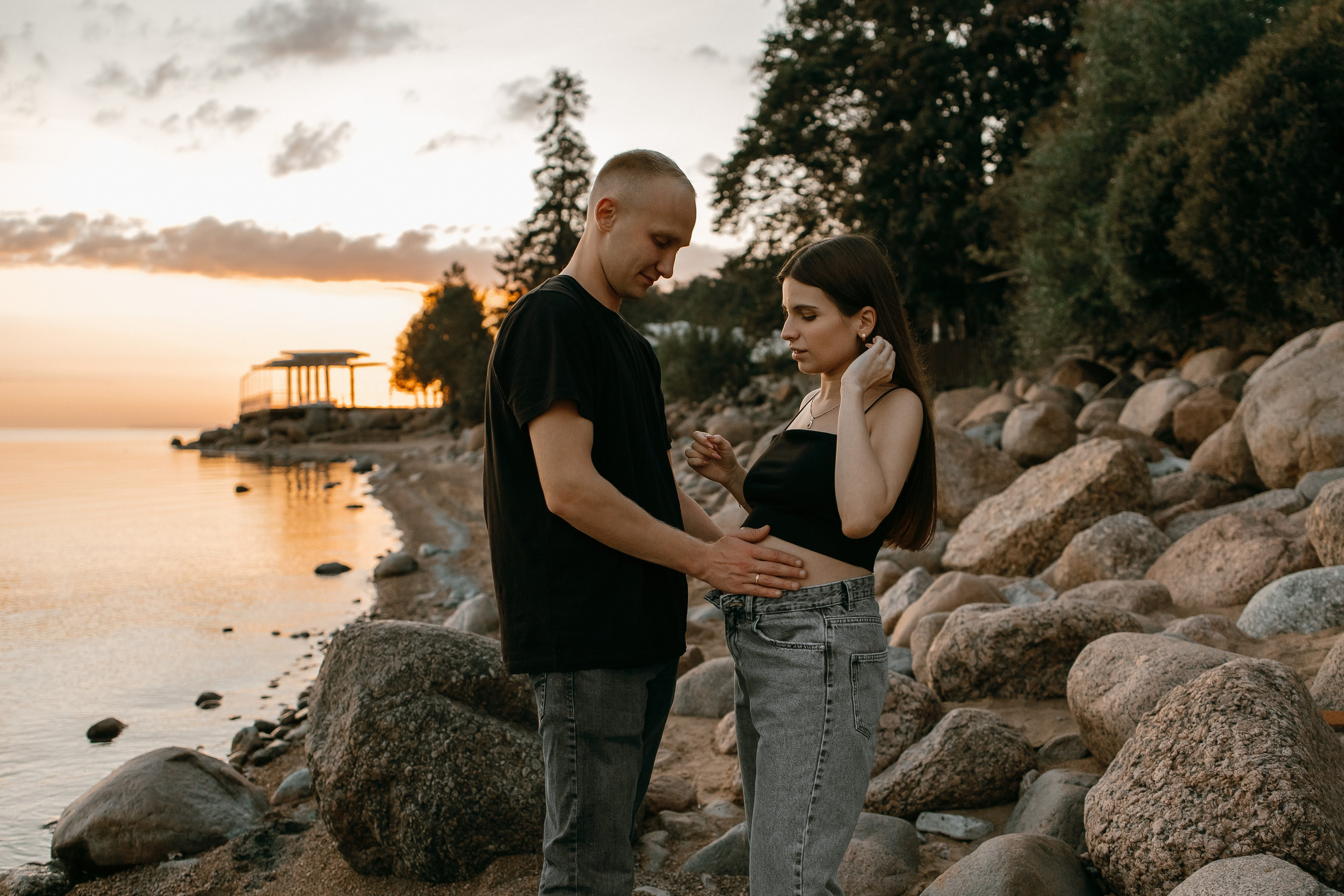Гендер-пати для двоих на заливе. Фотограф в Санкт-Петербурге Виктория Безверхая