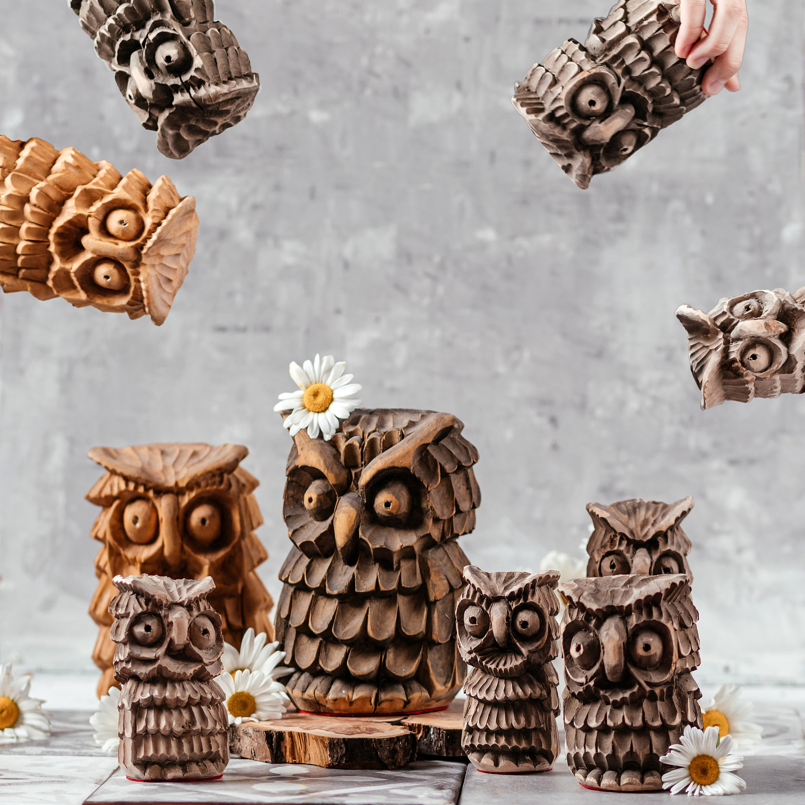 Совы , уникальна ручная работа