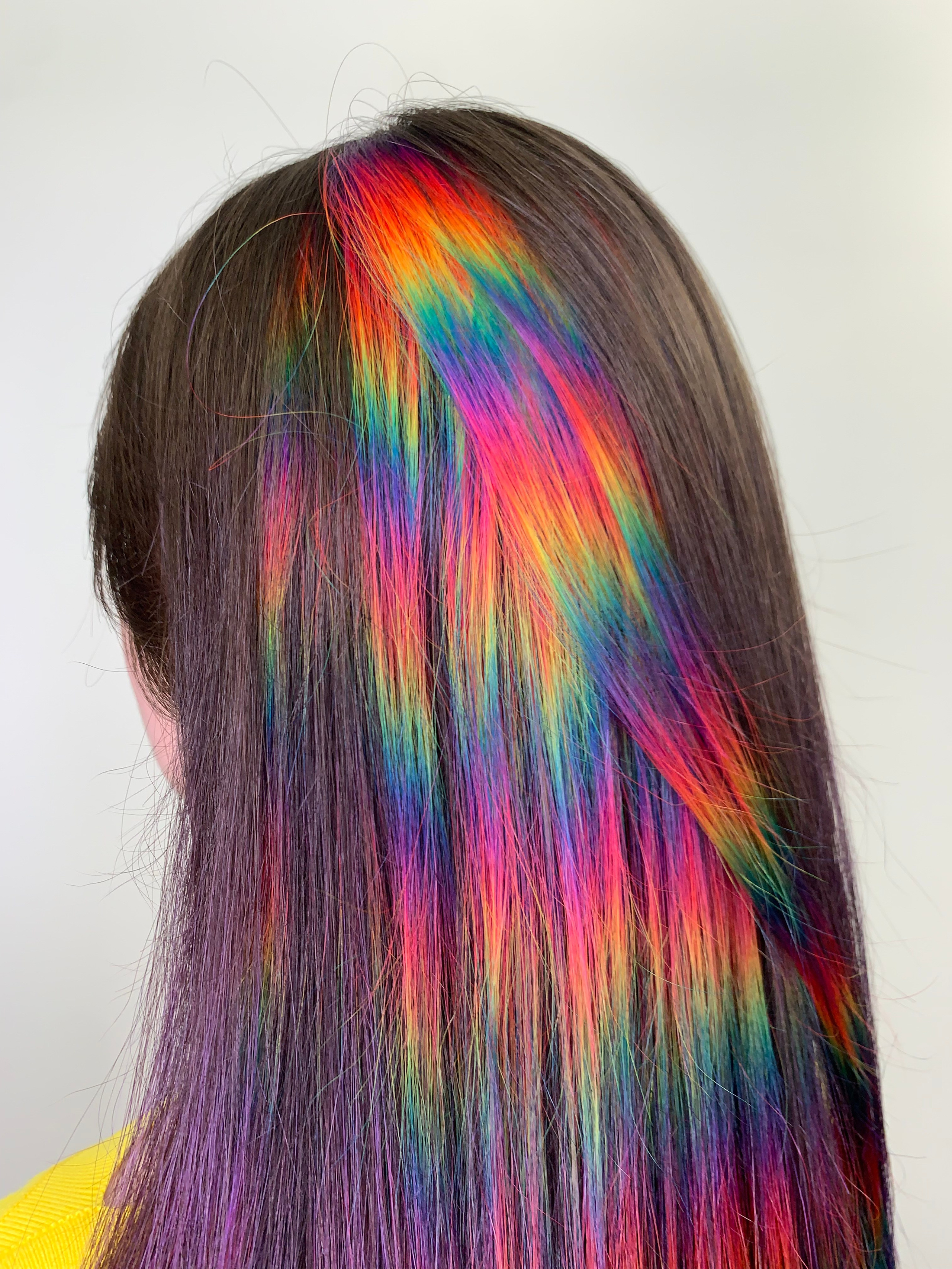 пример работы на темных волосах фотография номер 2