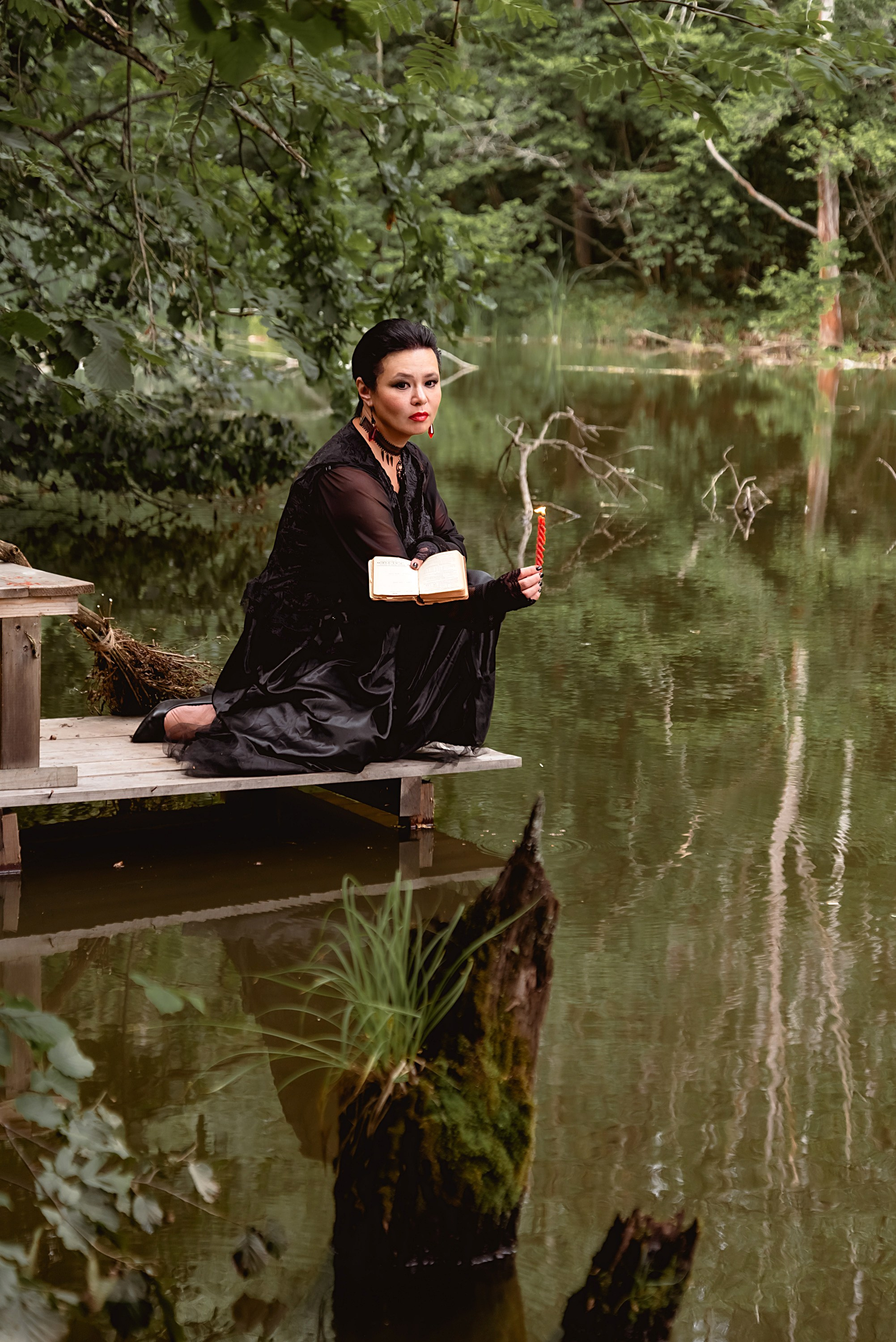 Фотосессия в стиле ведьма. Фотограф Тула творческие фотосессии недорого Ольга Ромашина