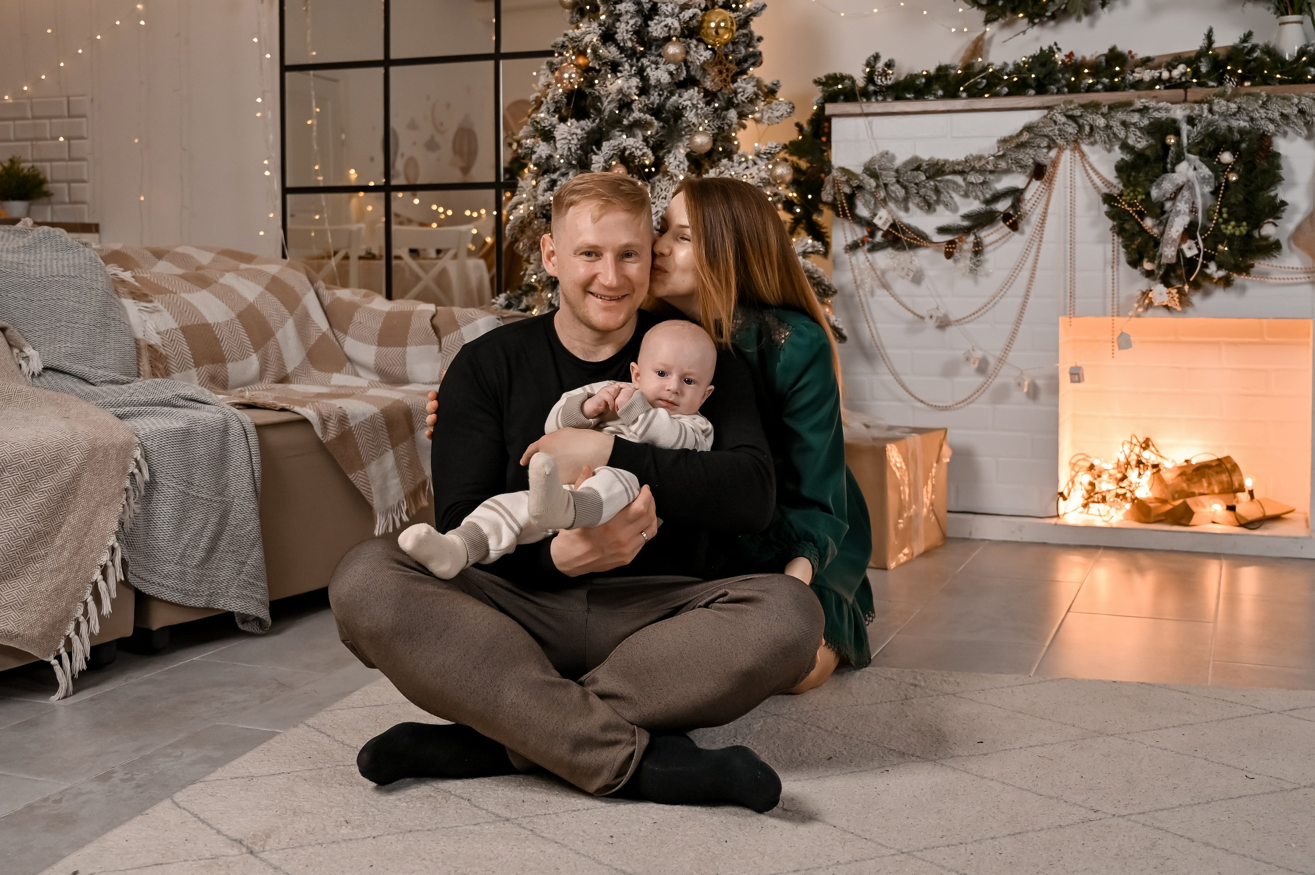 Новогодняя фотосессия в студии. Семейный и свадебный фотограф в г. Уфа Динара