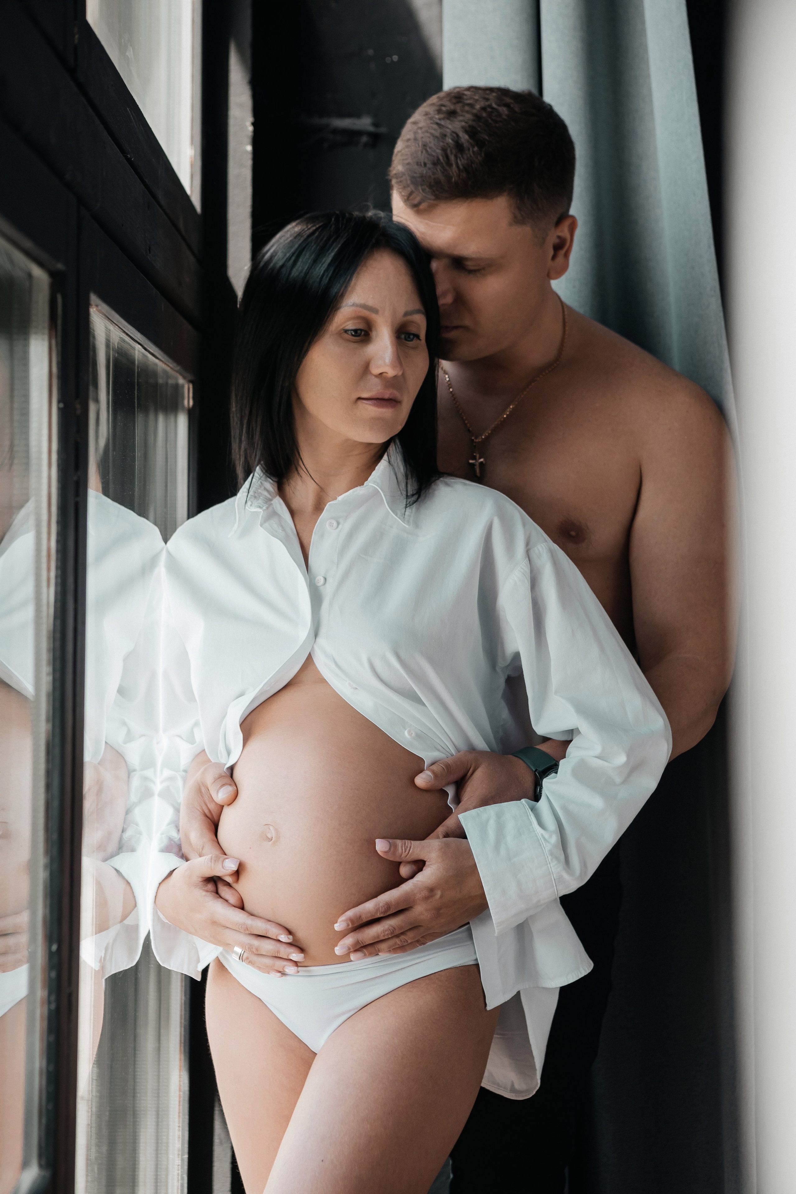 Семейная фотосессия в фотостудии. Свадебный и семейный фотограф Ибрагимова Мария из Екатеринбурга