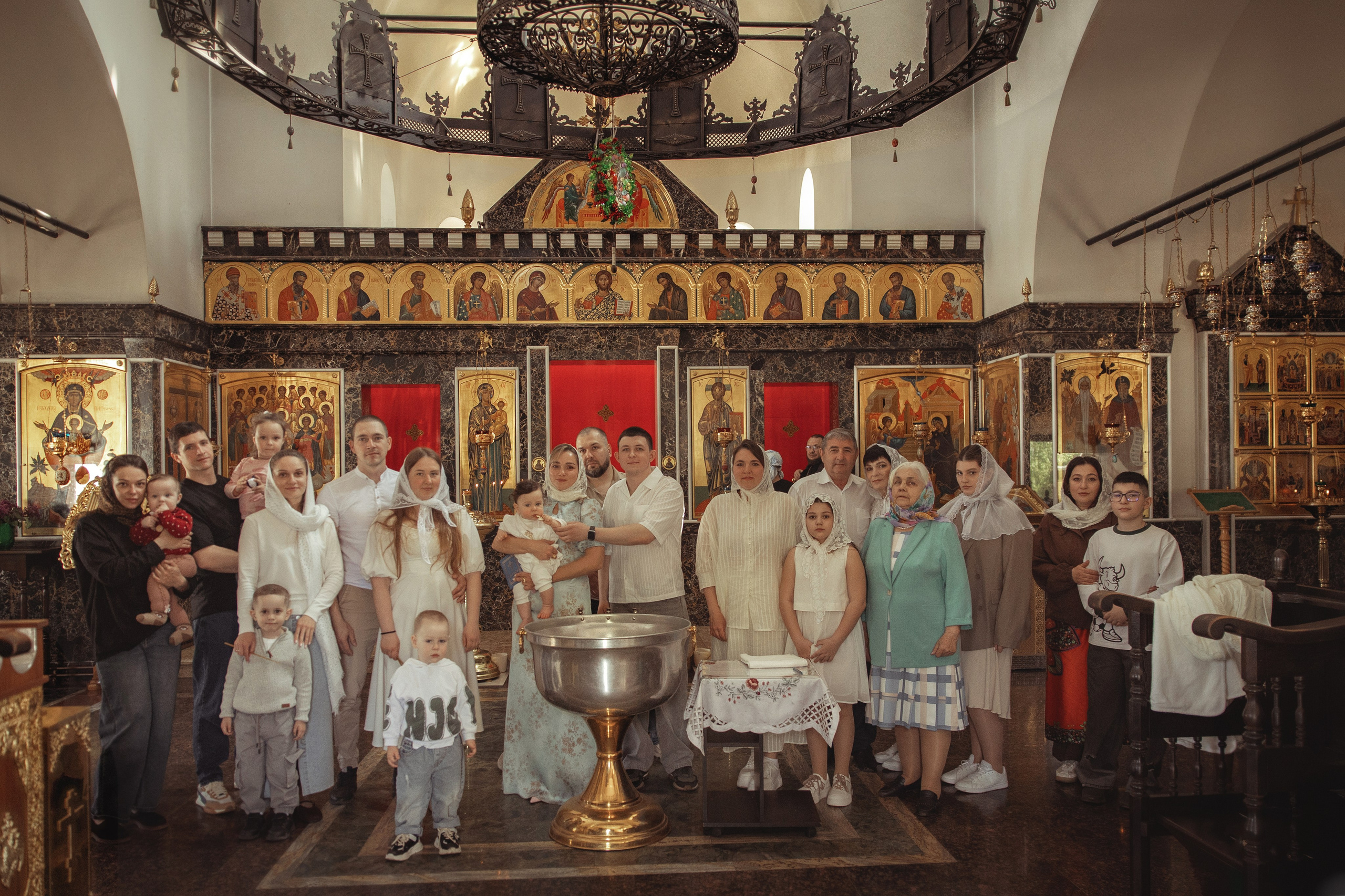 Таинство Крещения Рамиля. Храм иконы Божией Матери Всецарица ст. Пластуновская. Фотограф на Крещение и Венчание Краснодарский край — Гранкина Юлия