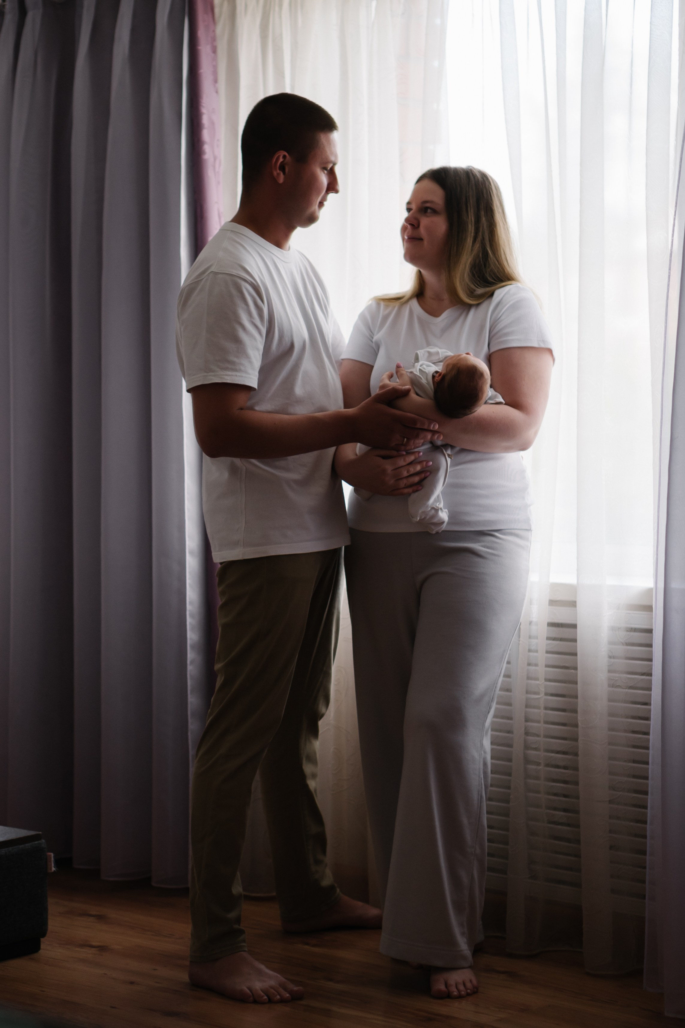 Петя с родителями, домашняя фотосессия. Фотограф Ольга Игорева