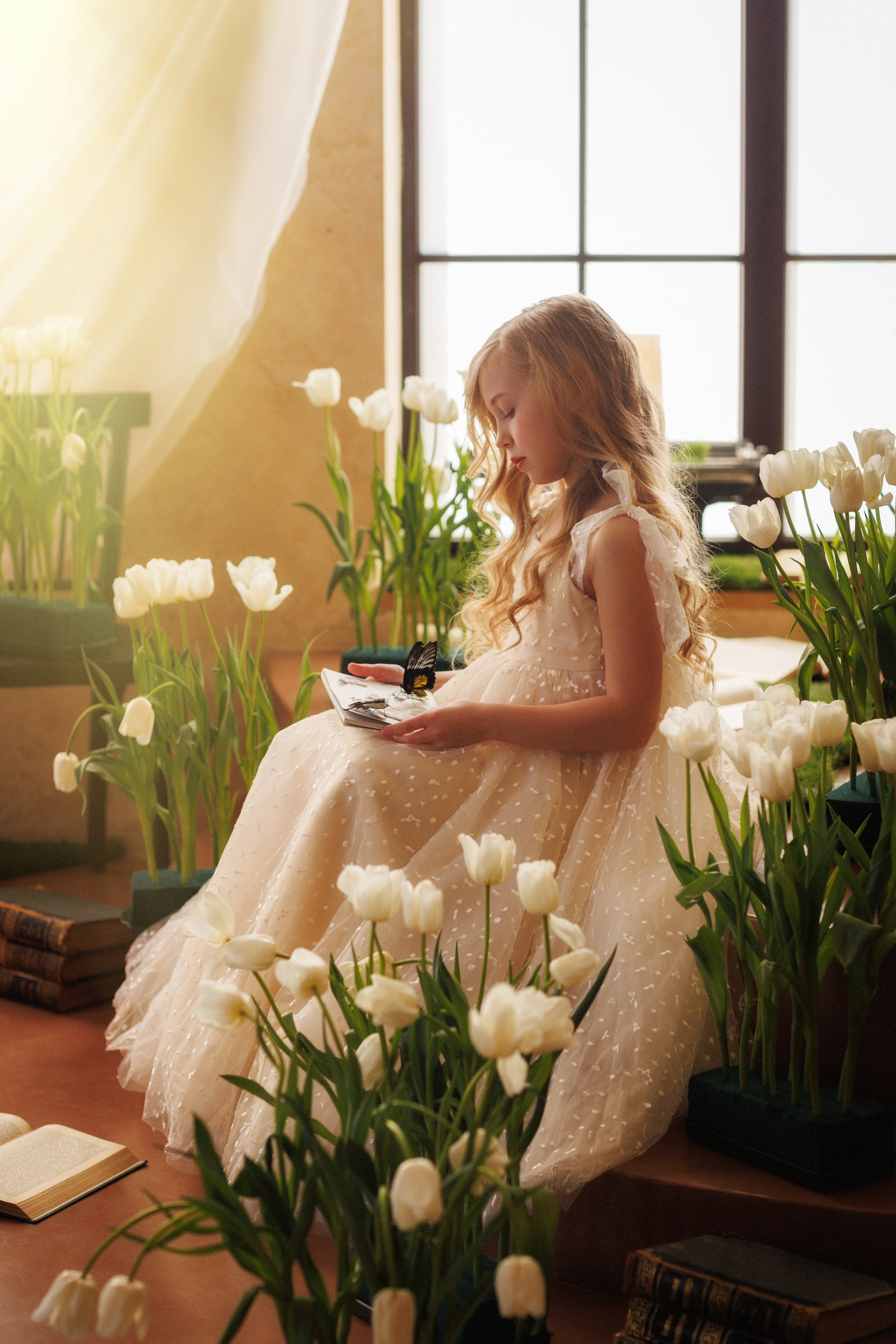 Фотосессия с живыми тропическими бабочками. Семейный и детский фотограф в Краснодаре Анна Трашкова