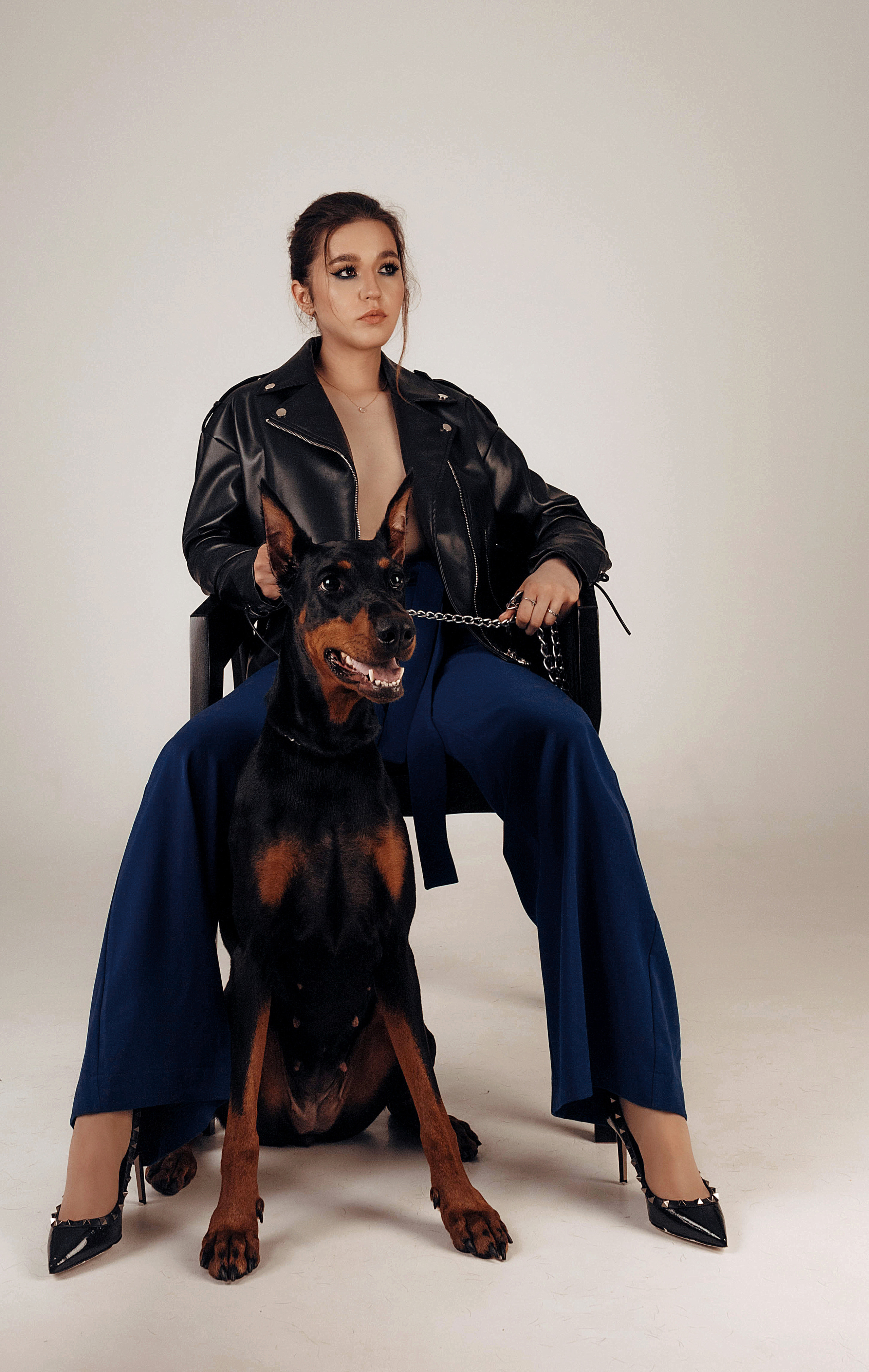 Съемка с доберманом. Фотограф