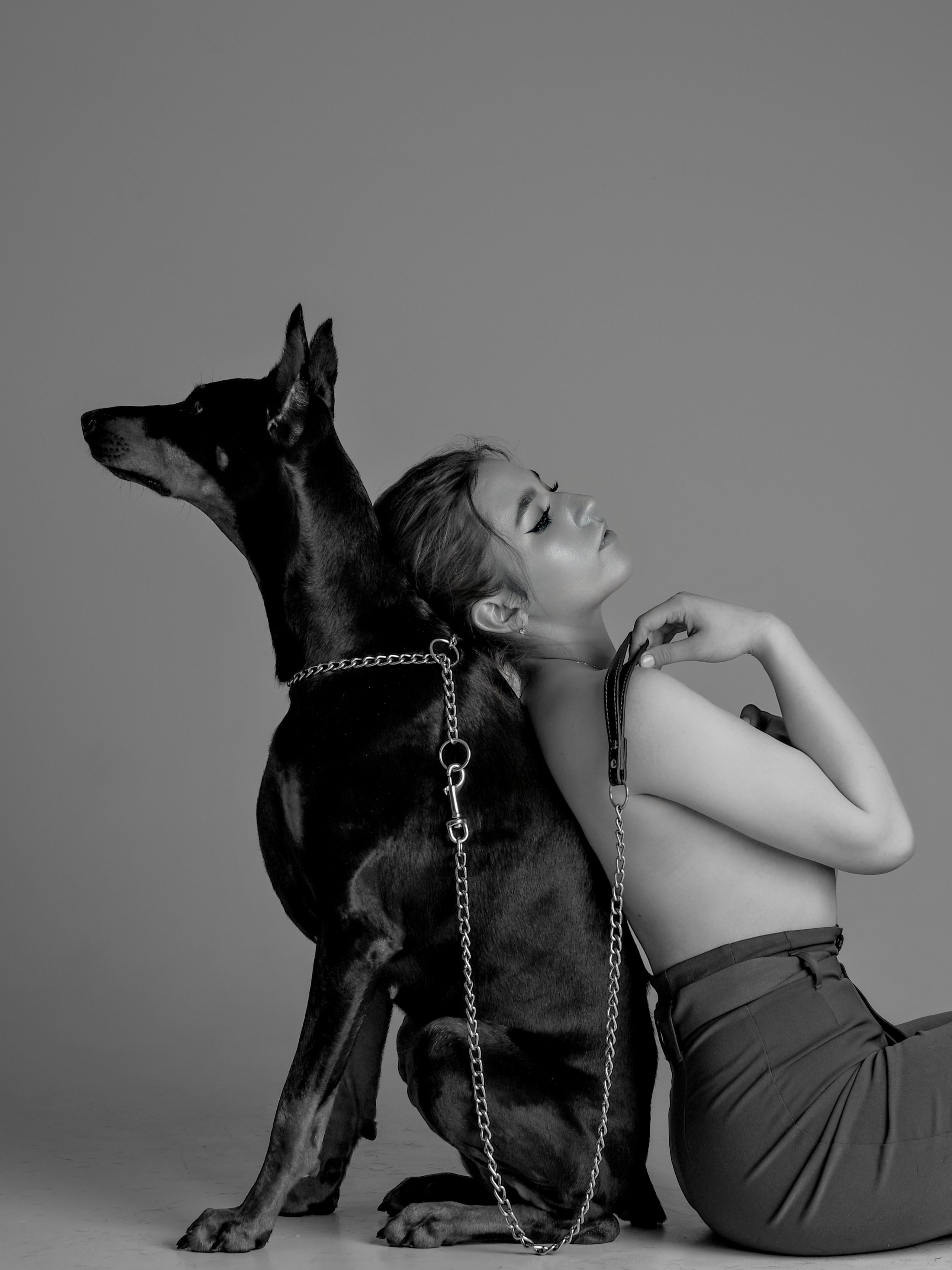 Съемка с доберманом. Фотограф