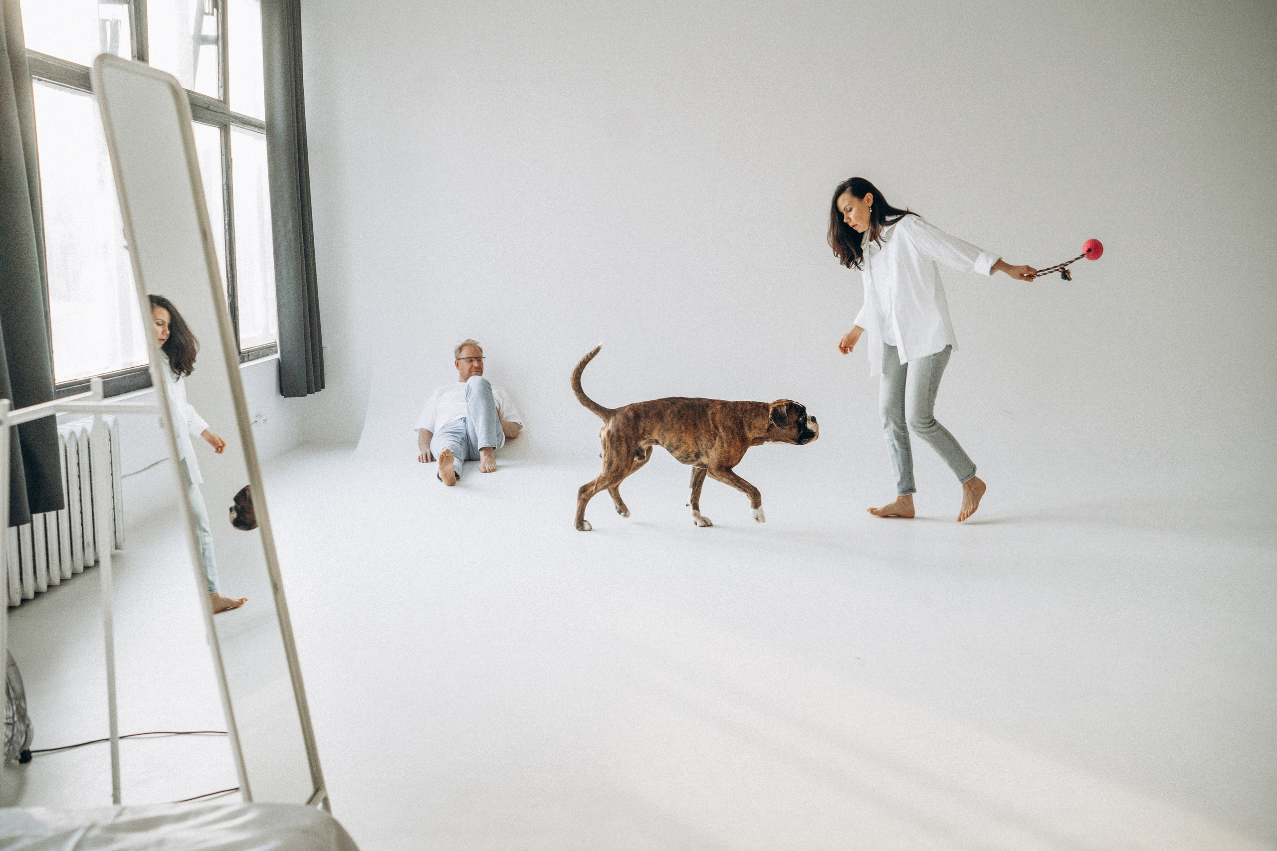 Анна, Максим и Марсель. Фотограф анималист в Москве и Санкт-Петербурге Свиридова Анна