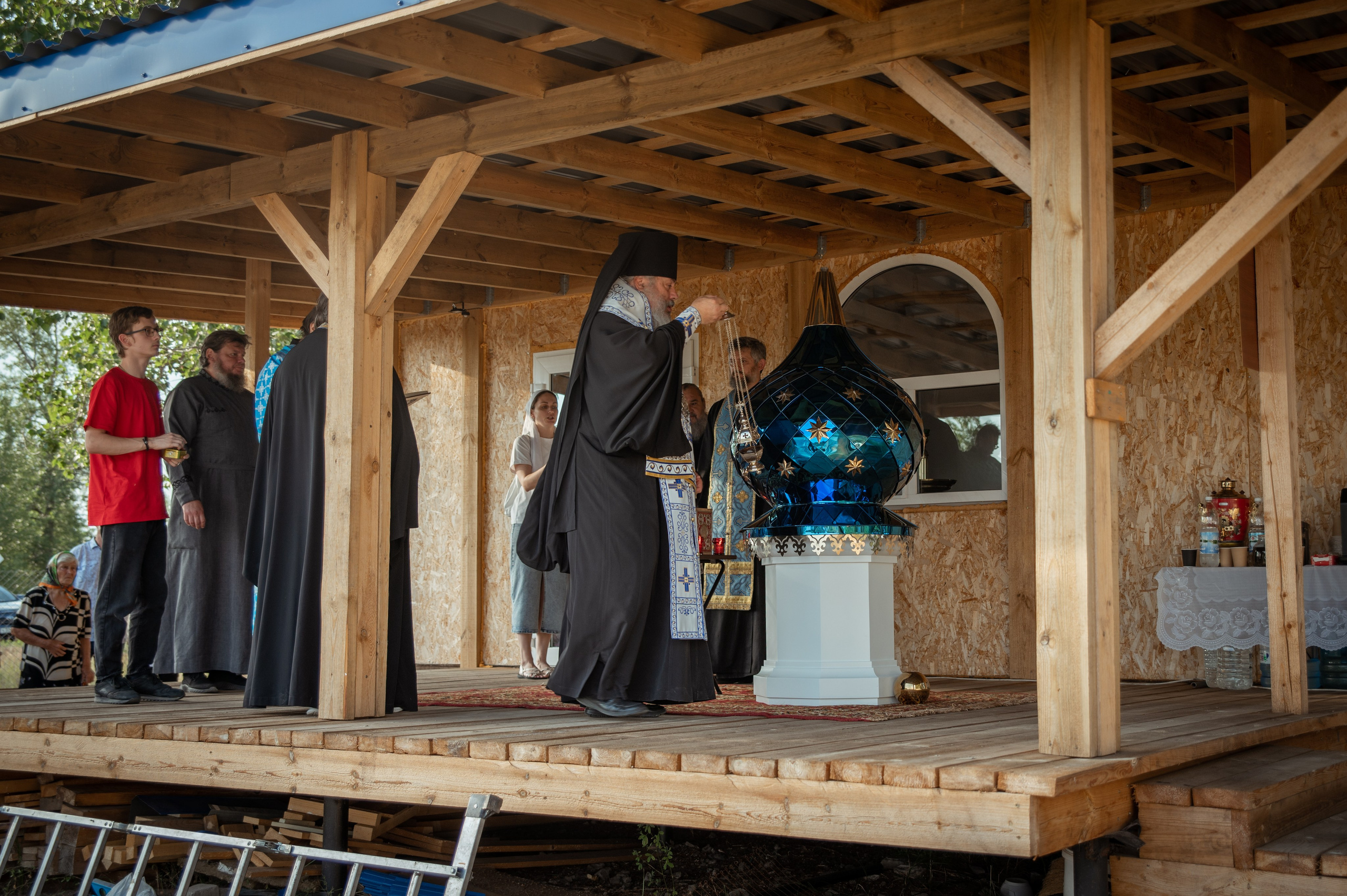 Освещение купола в храме Казанской иконы Божьей Матери х. Закутский. Церковный, семейный и репортажный фотограф Волгоград, Волжский