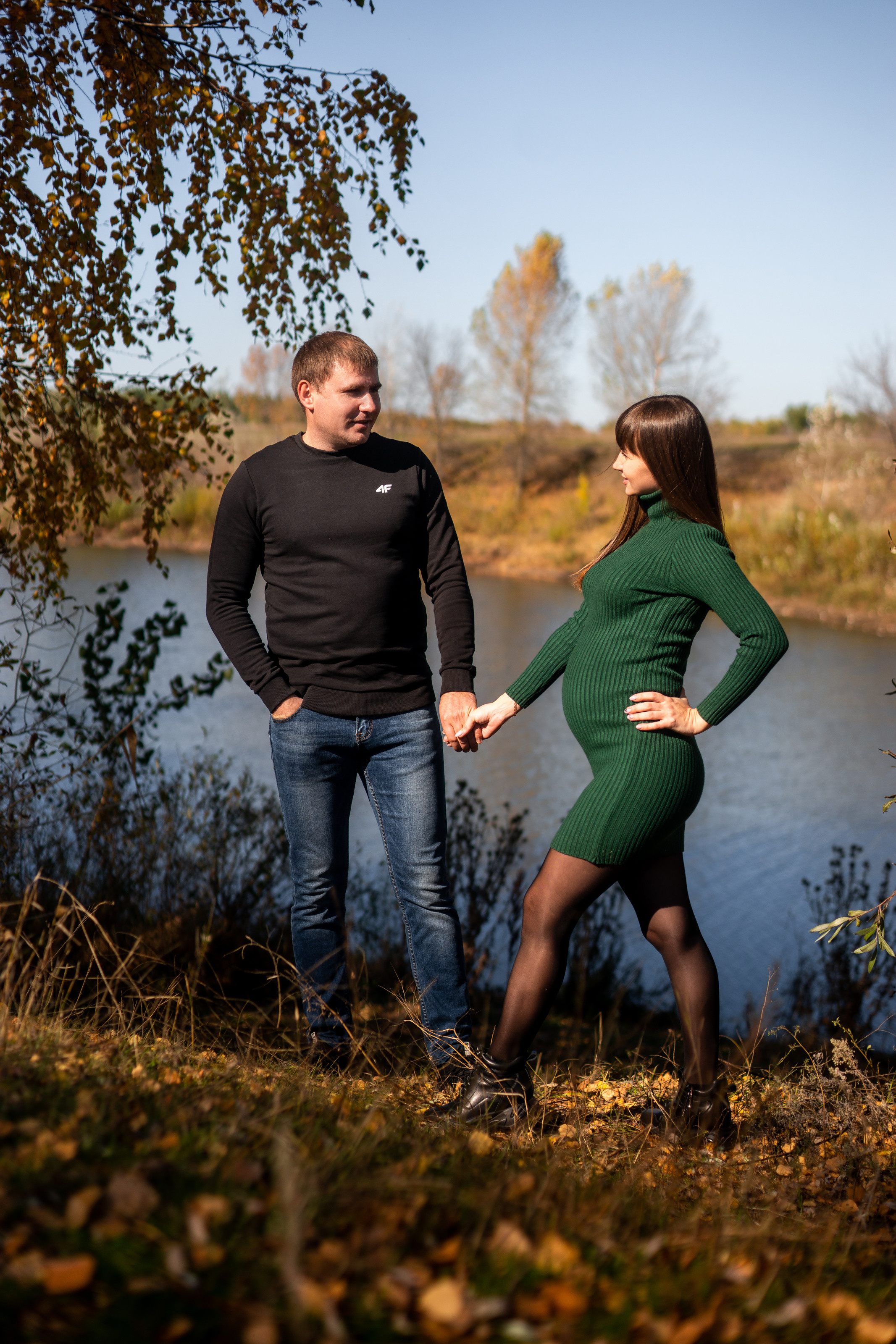 Алина с мужем /беременность/ осень 2021. Ольга Плаксина фотограф в Саратове