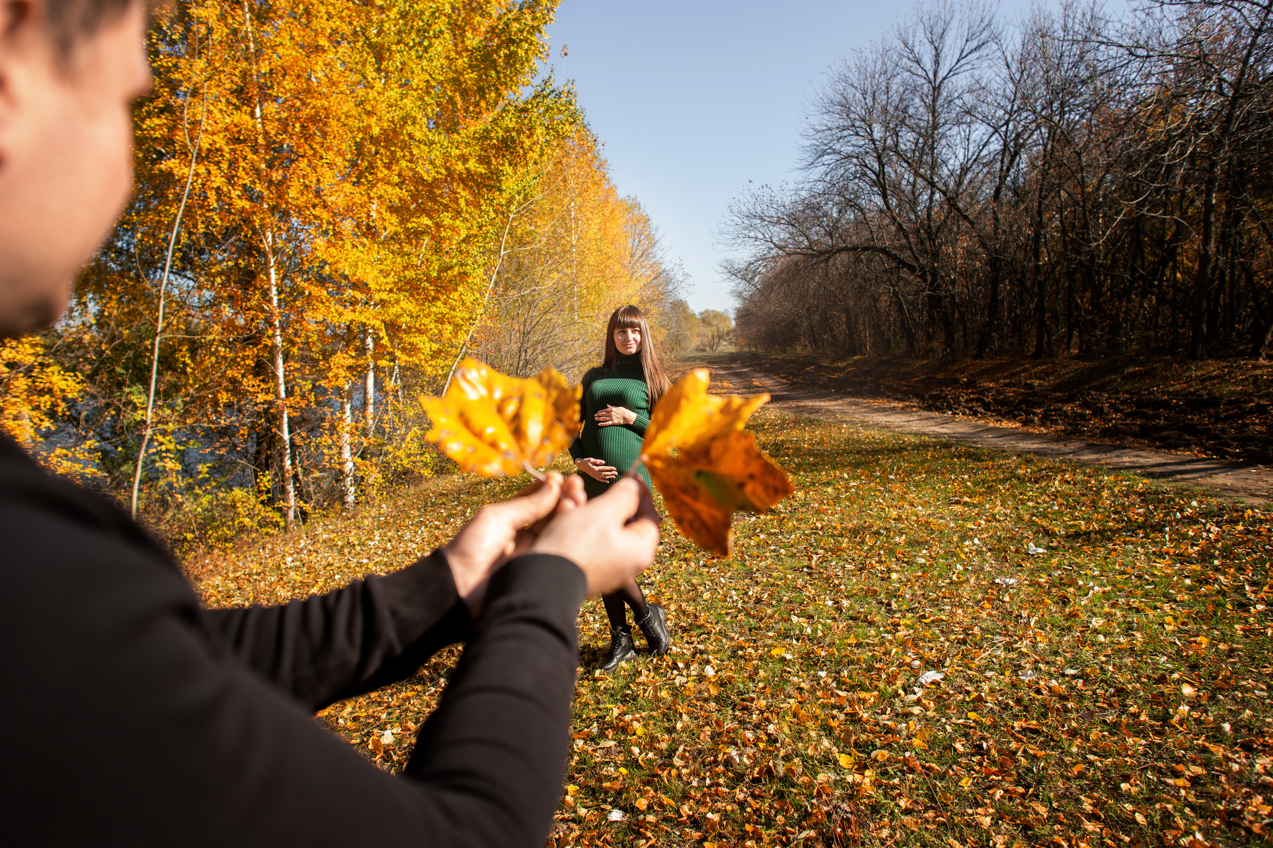 Алина с мужем /беременность/ осень 2021. Ольга Плаксина фотограф в Саратове