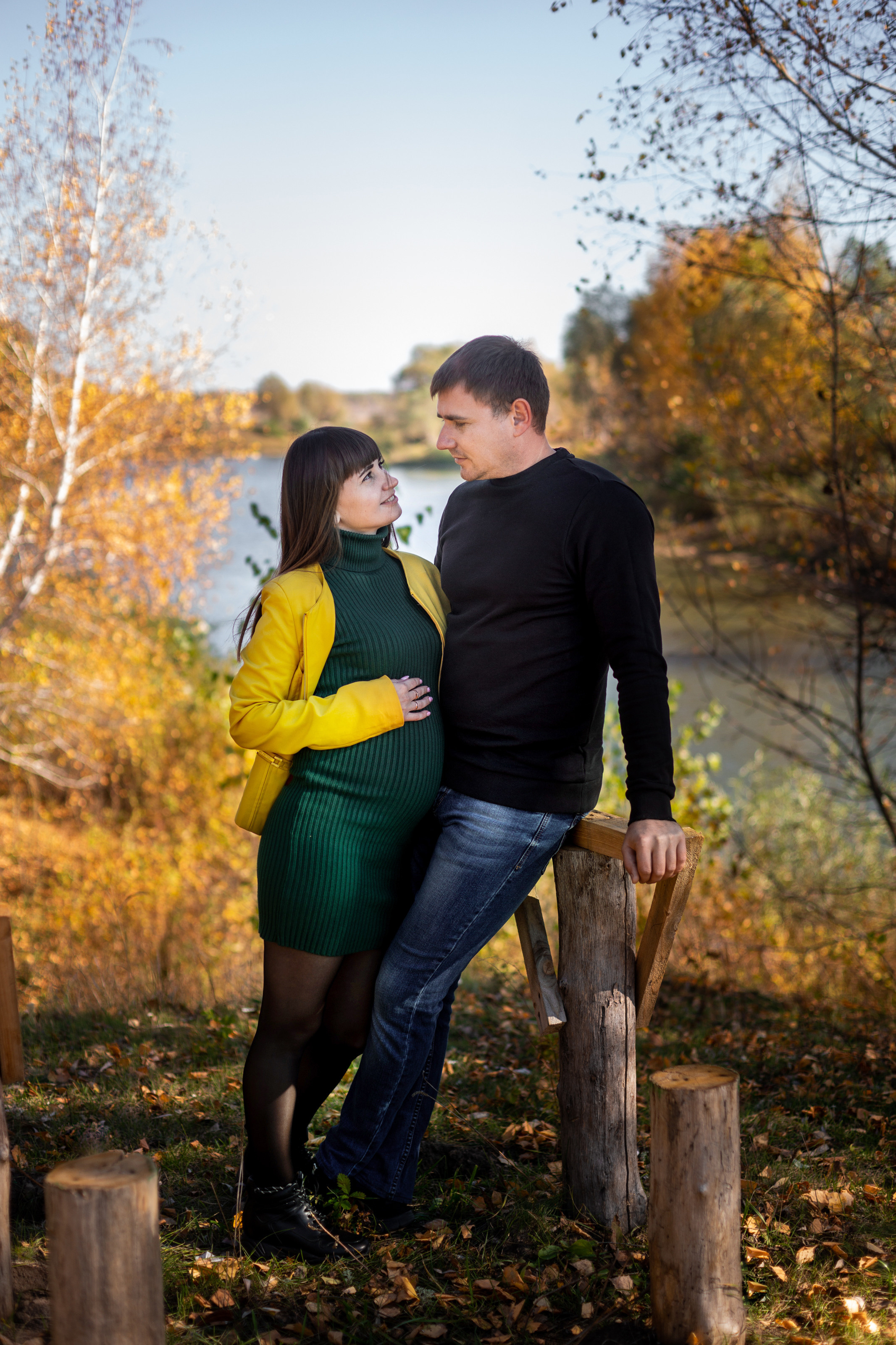 Алина с мужем /беременность/ осень 2021. Ольга Плаксина фотограф в Саратове