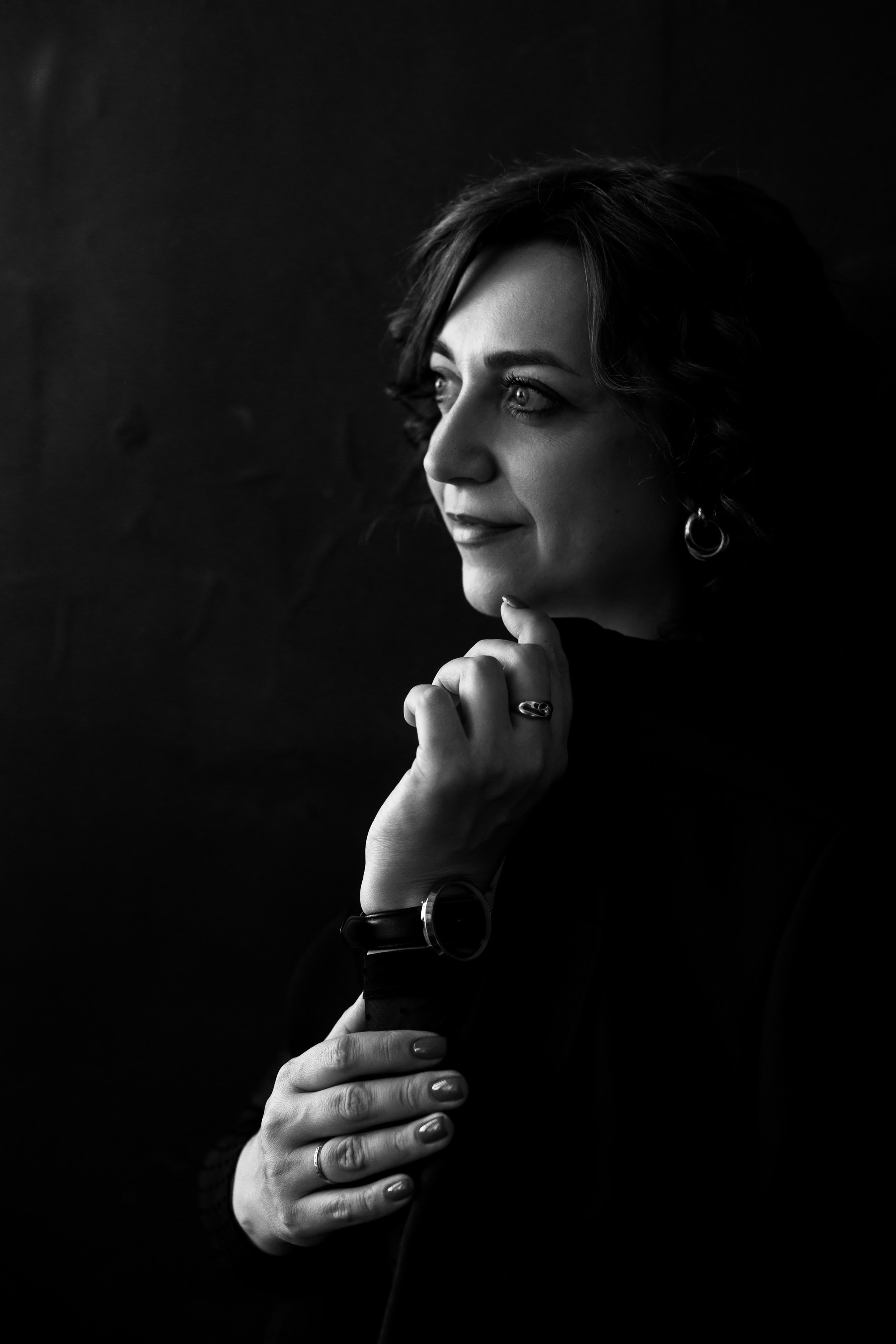 Черно блый портрет. Ольга Плаксина фотограф в Саратове