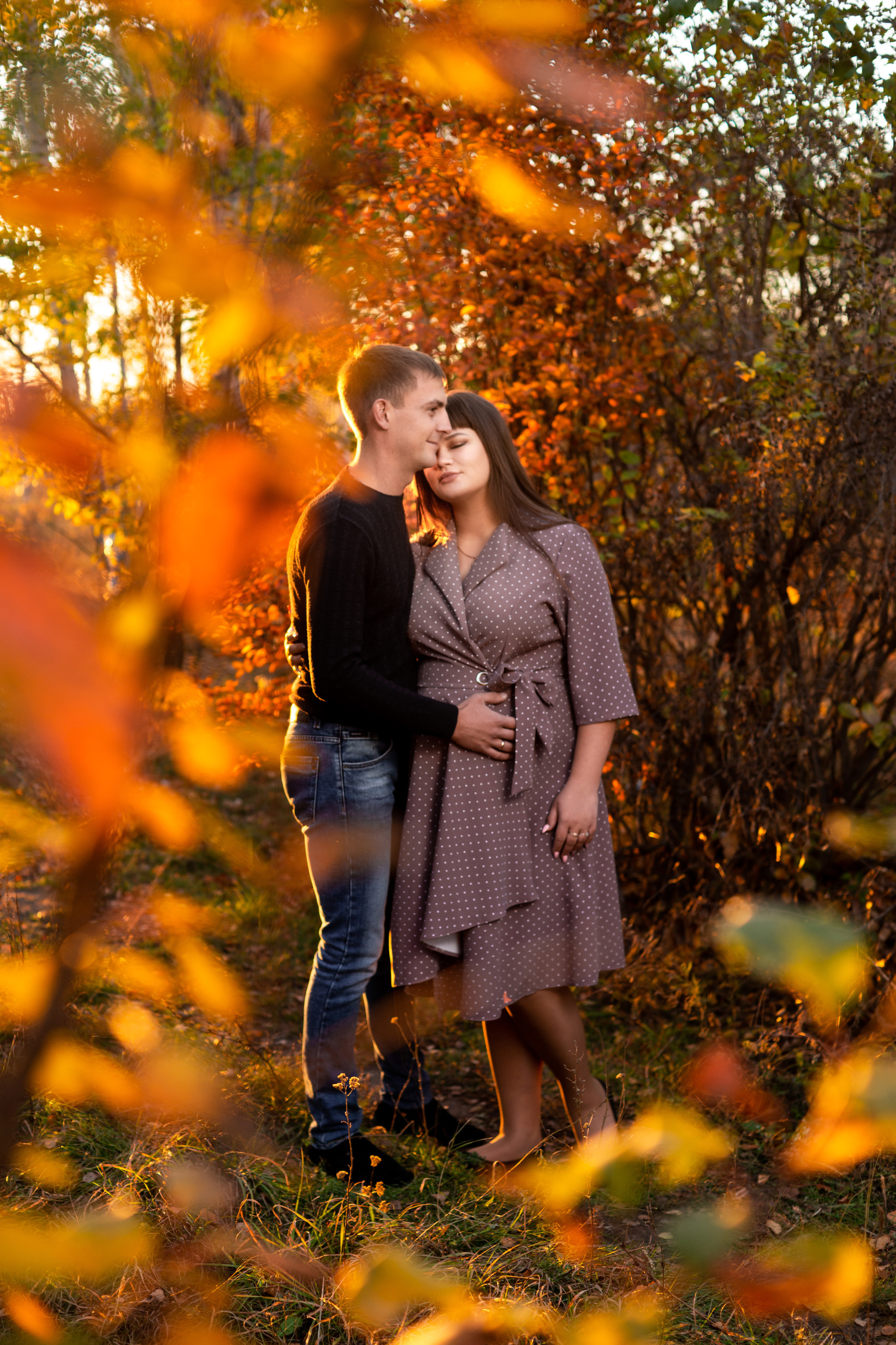 Алена и Роман / беменность/ осень 2021. Ольга Плаксина фотограф в Саратове