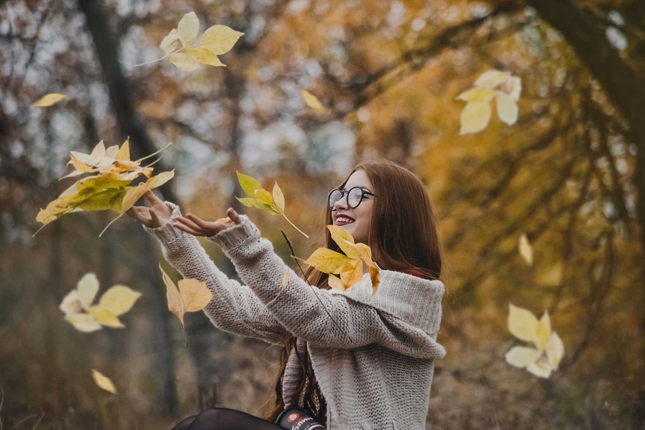 Осенняя фотосессия девушка. Ольга Плаксина фотограф в Саратове