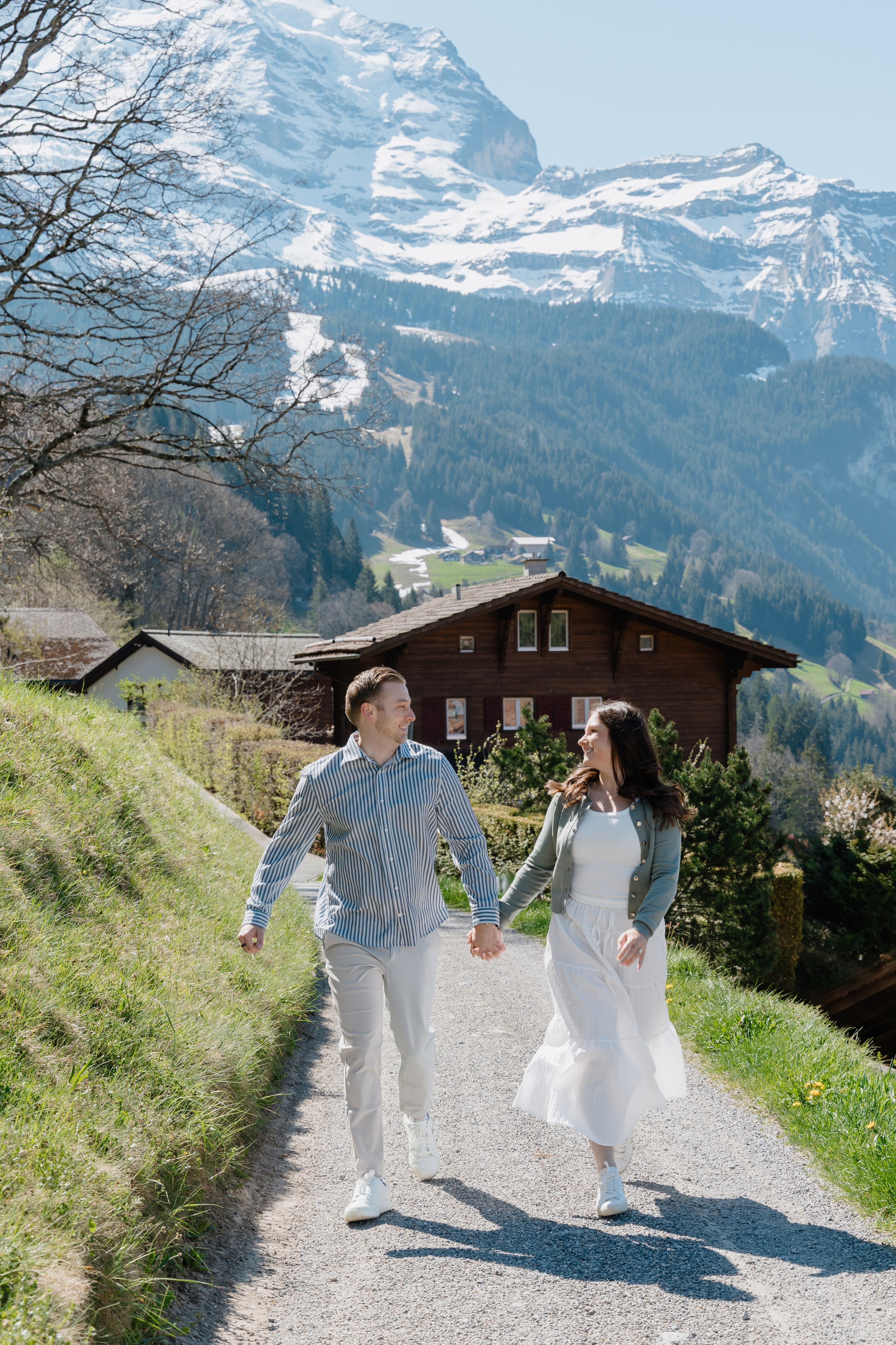 Wyatt & Abby (Wengen). Photographer in Interlaken area
