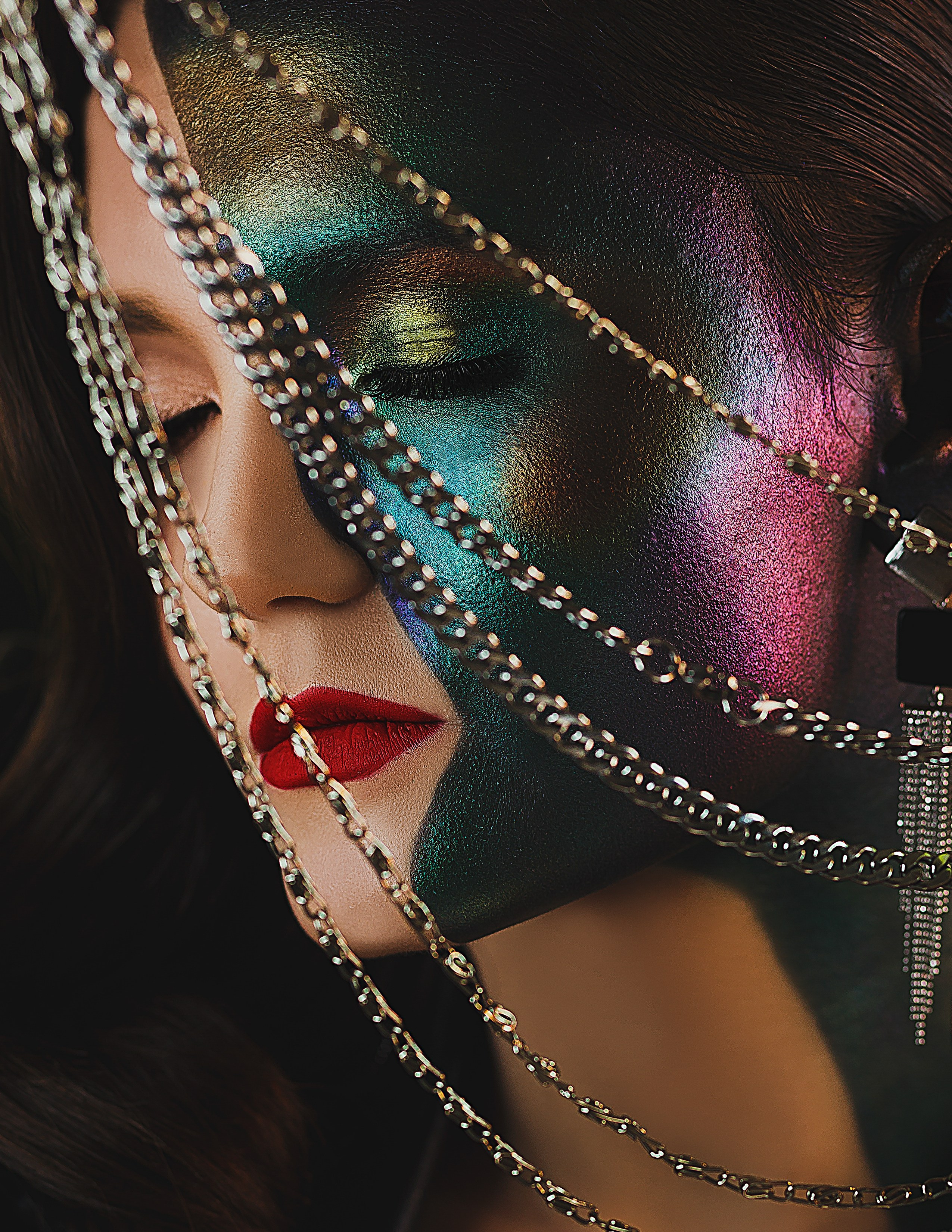 Портретная женская фотосессия с двойственным образом. Фотограф в Подольске — Мария Бучнева