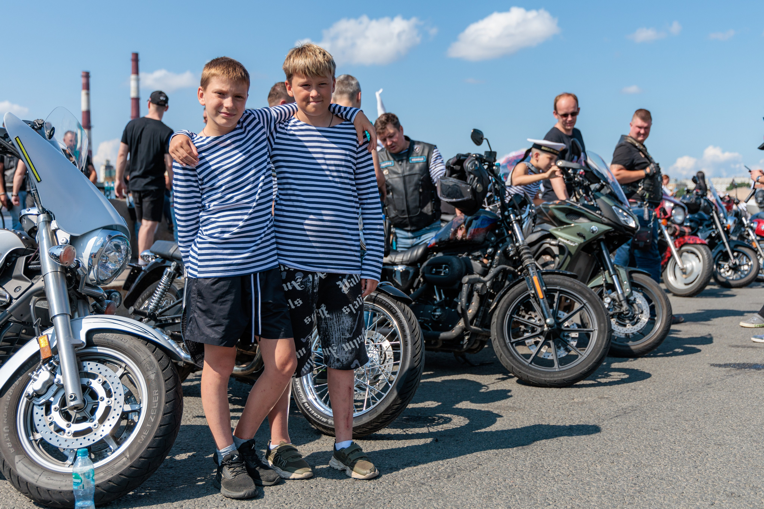 День ВМФ с мотоклубом 28.08.24. Репортажный фотограф Санкт-Петербург | Роман Карбышев