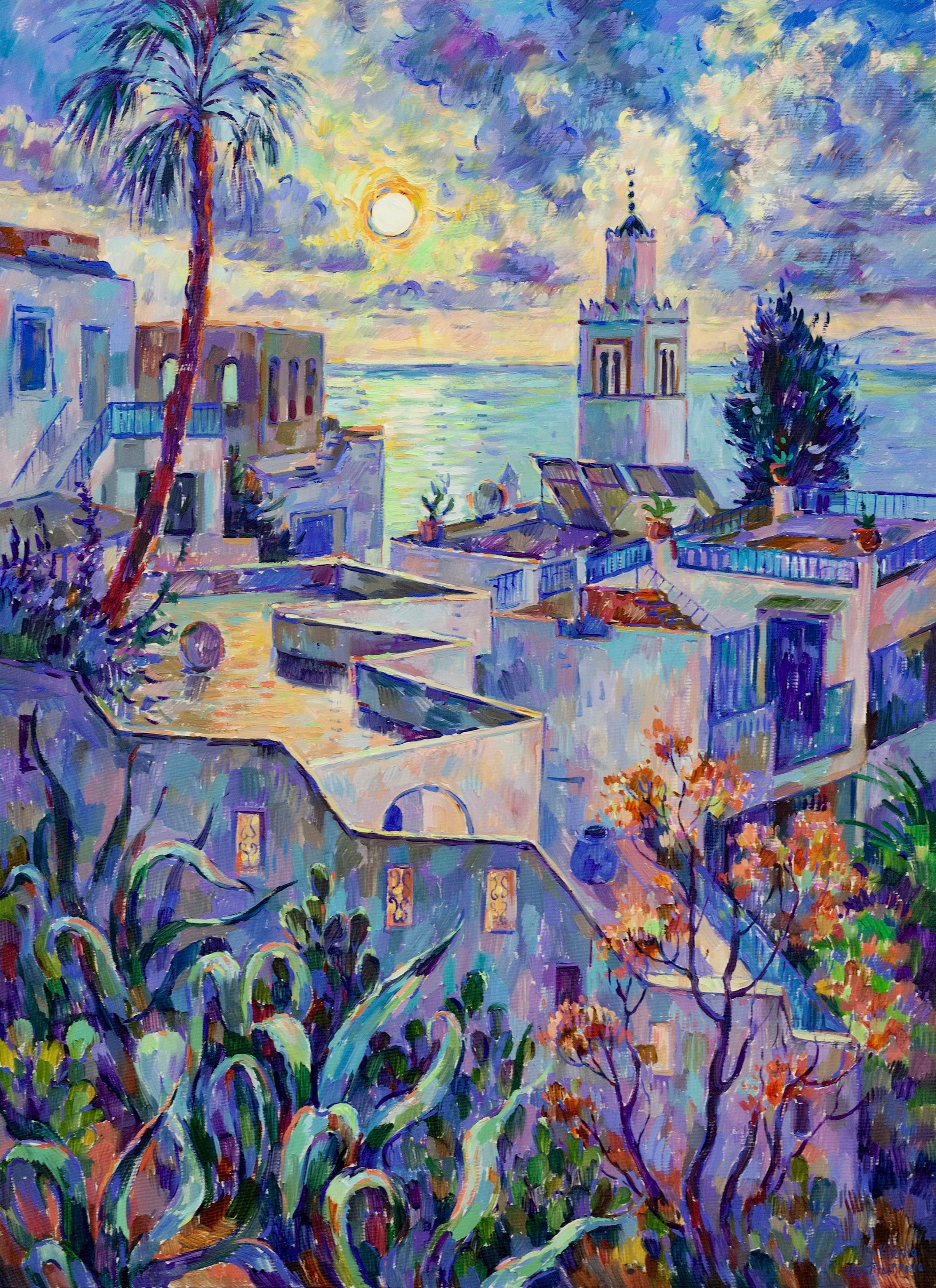 Sidi bou Said. Artist Ksenia Filippova