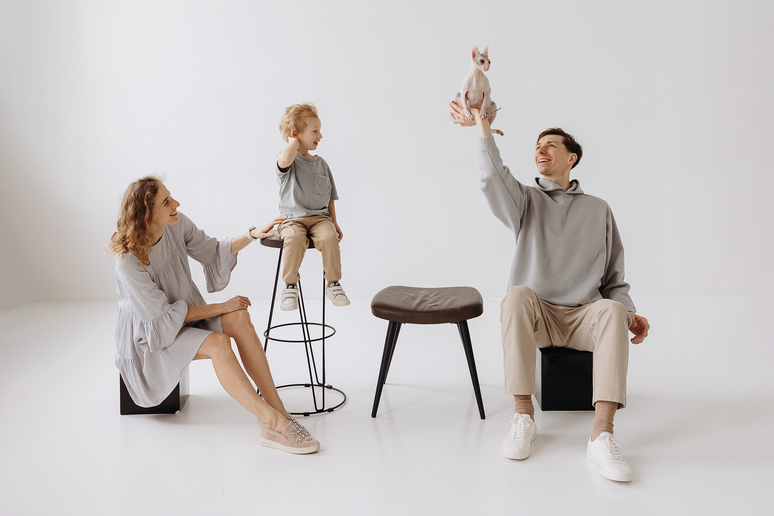 Веселая, студийная. Семейная и детская фотография в Москве