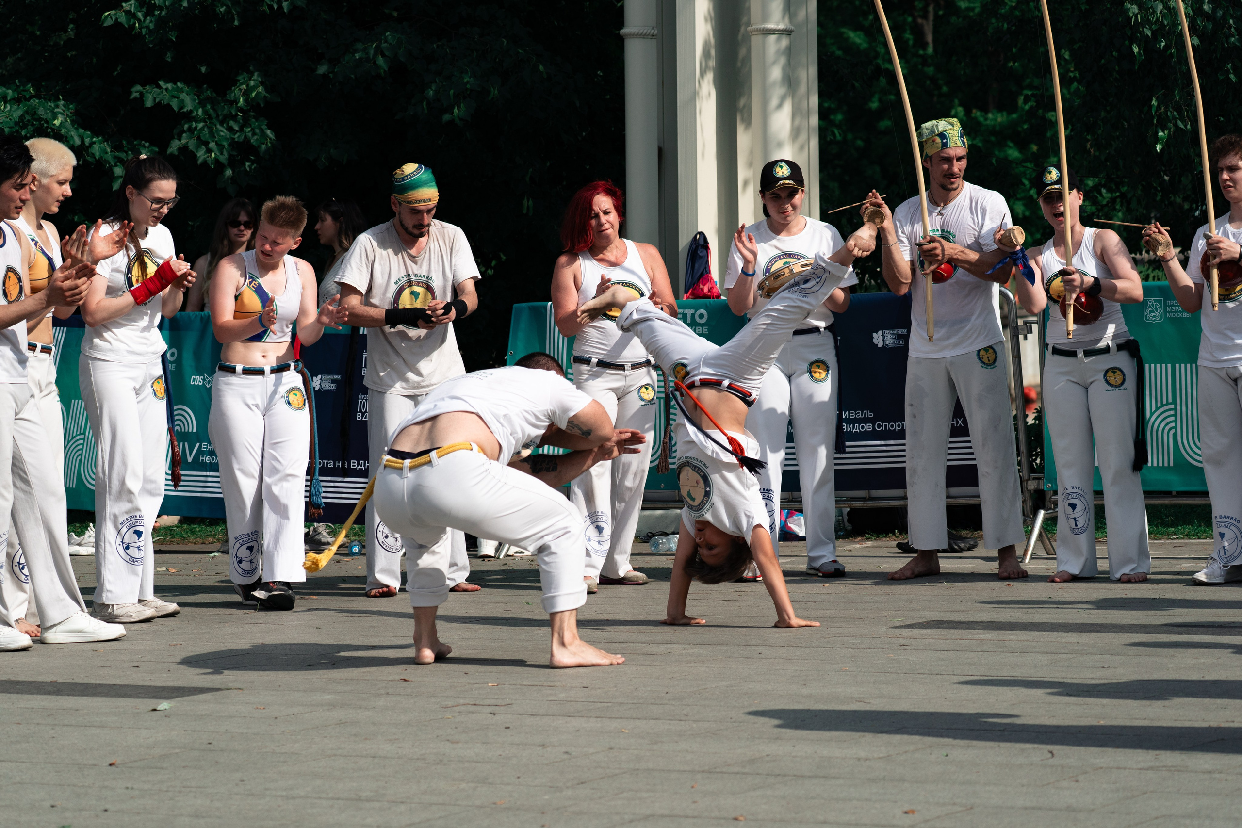 Открытый класс AXE Capoeira на фестивале неолимписких видов спорта на ВДНХ 2025 г:. Фотограф в Москве Ткаченко Владимир