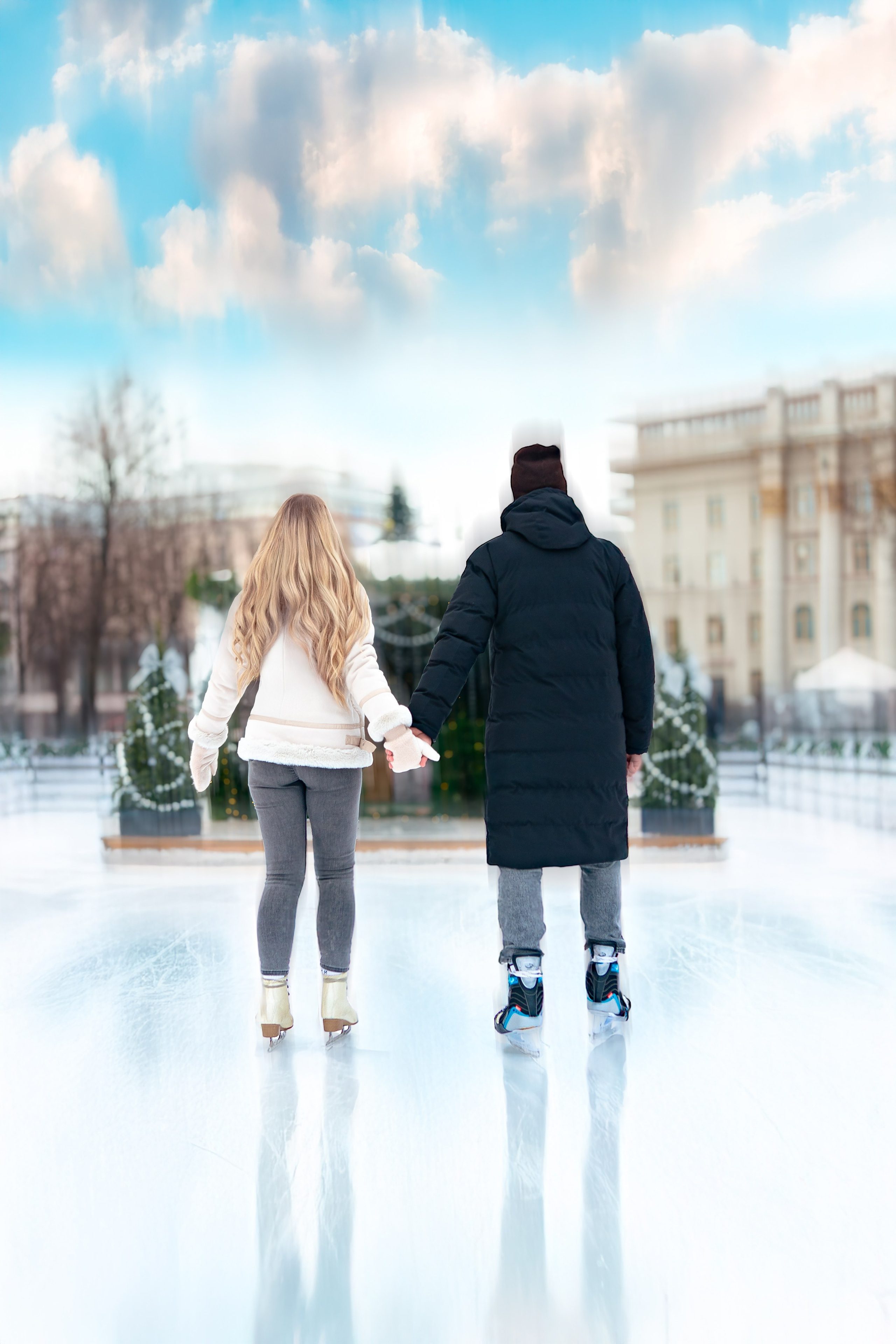 Love story фотосессия на коньках