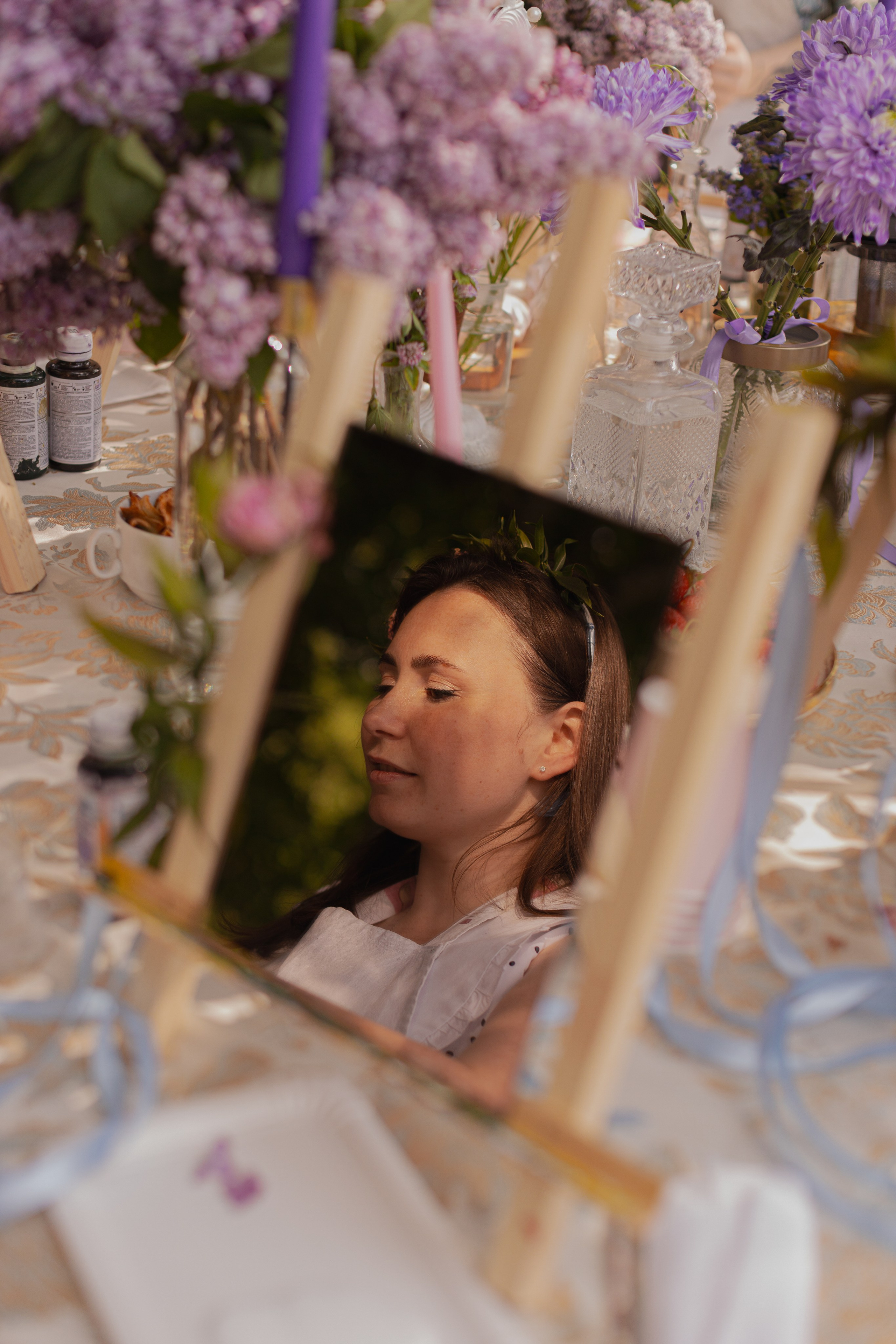 Мк Сирень на зеркале (девичник в парке). Анастасия Ракчеева Художник