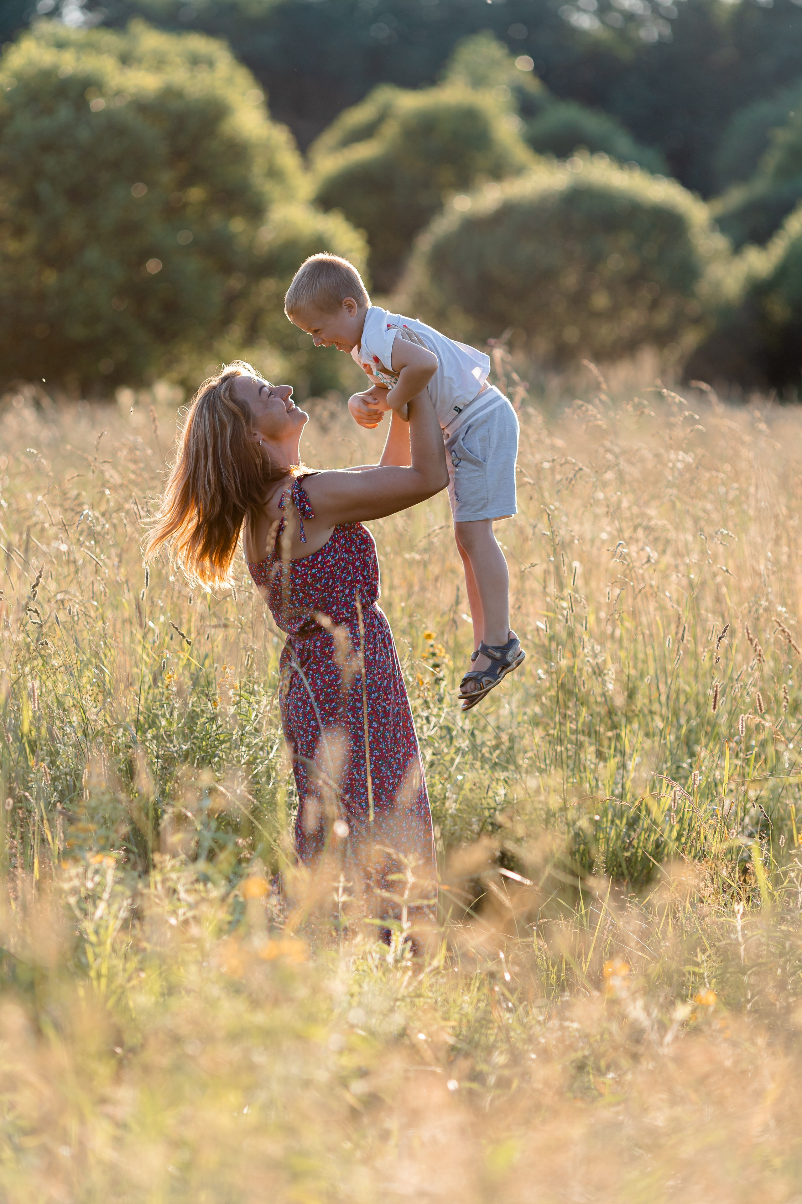 Семейная фотосессия на закате. Ирина Носова - семейный и детский фотограф