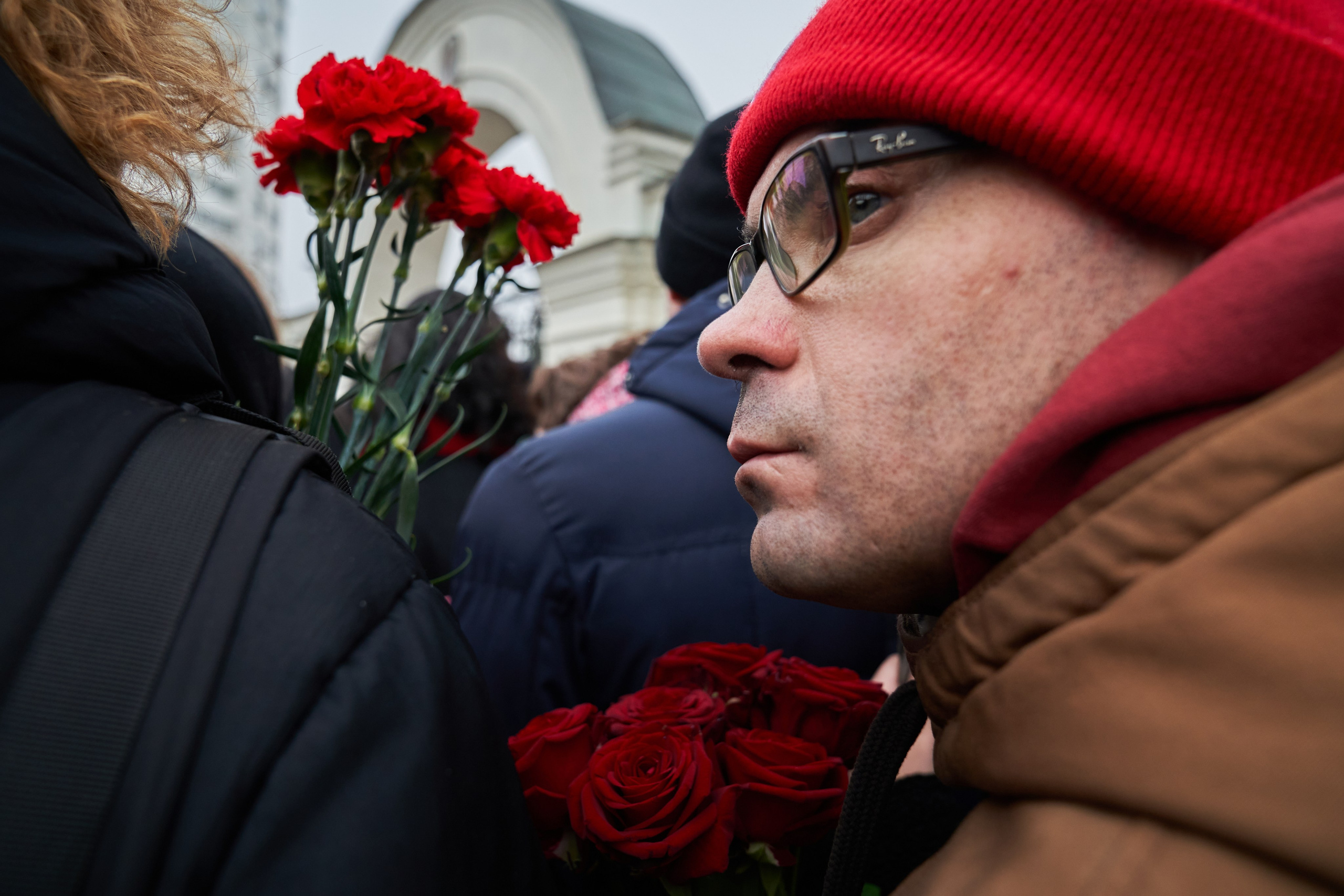 Похороны Алексея Навального. Дзешульская, фотограф