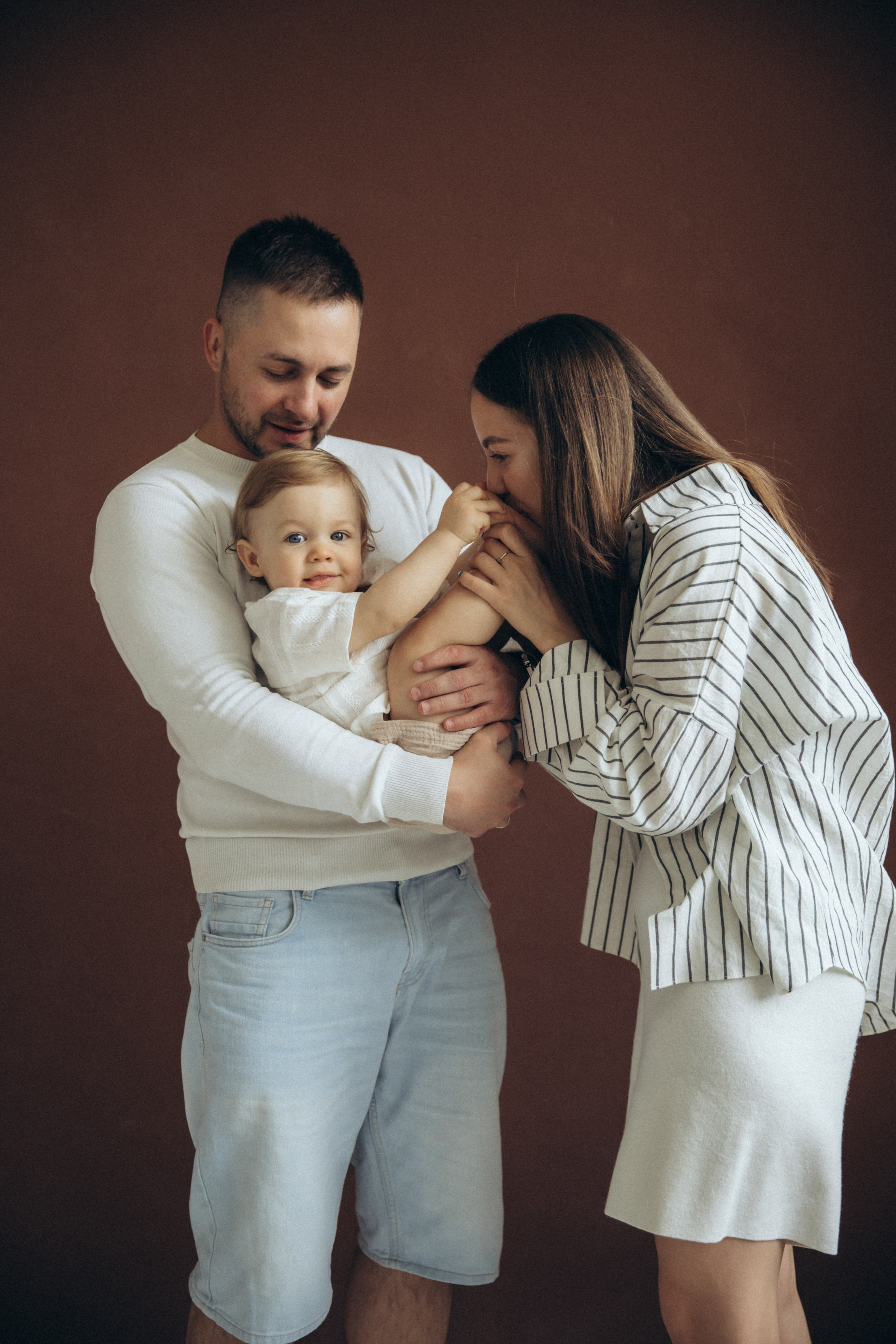 Годик в кругу семьи. Фотограф на крещение в Рязани. Семейный фотограф