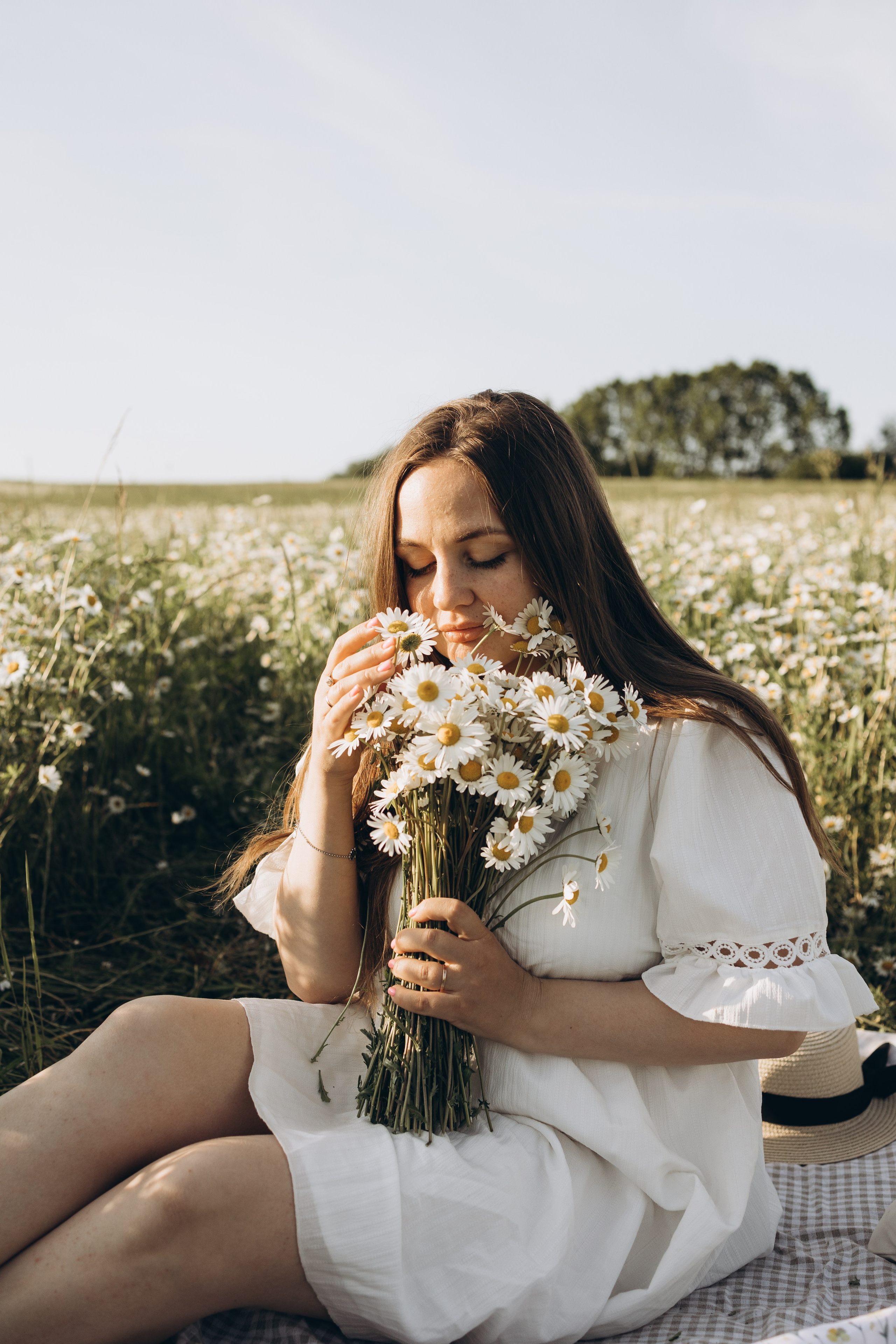 Маша и ромашки. Семейный фотограф в Москве Виктория Ястребинская