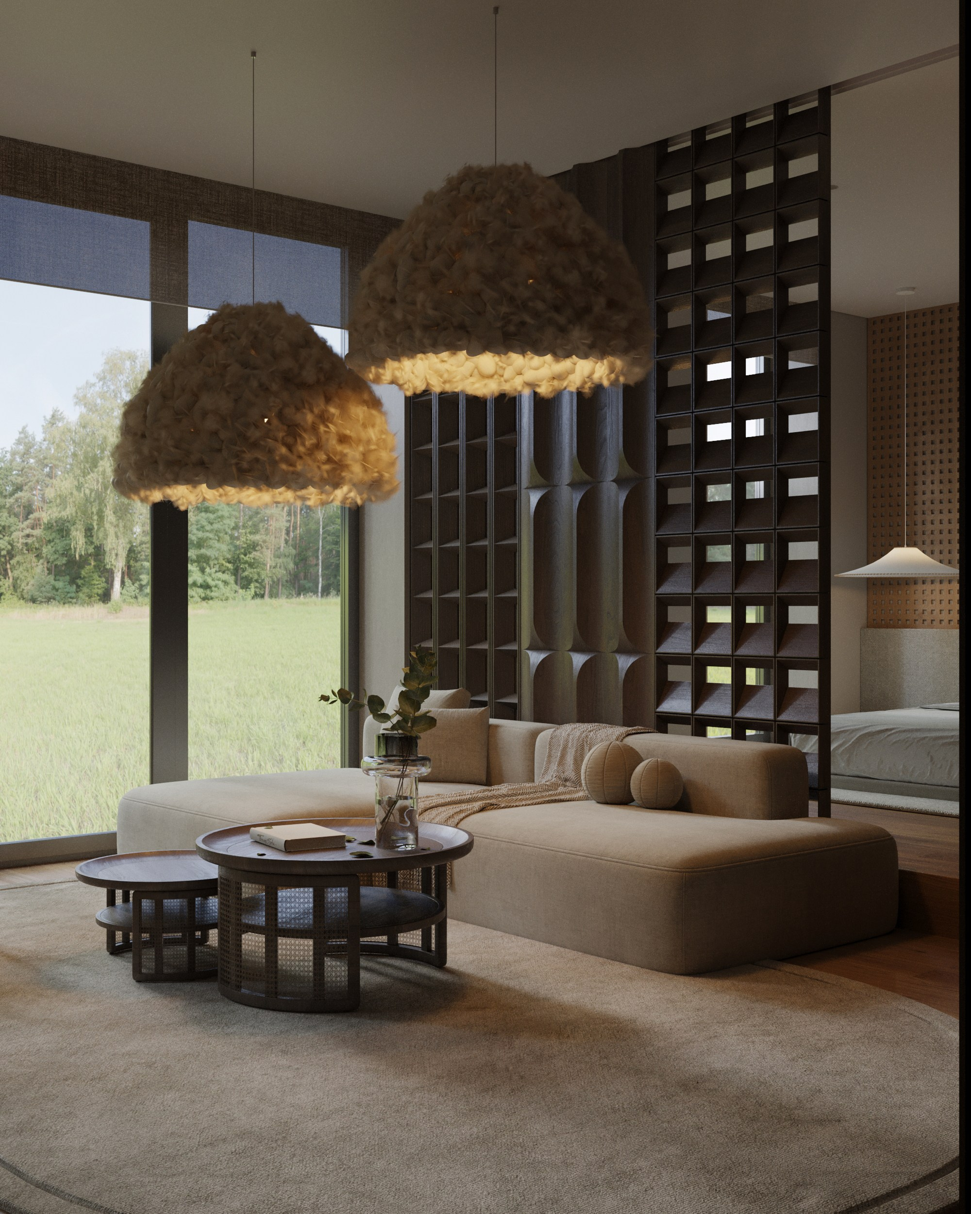 Bedroom Japandi. 3d визуализация интерьеров в Калининграде Раскопа Александра