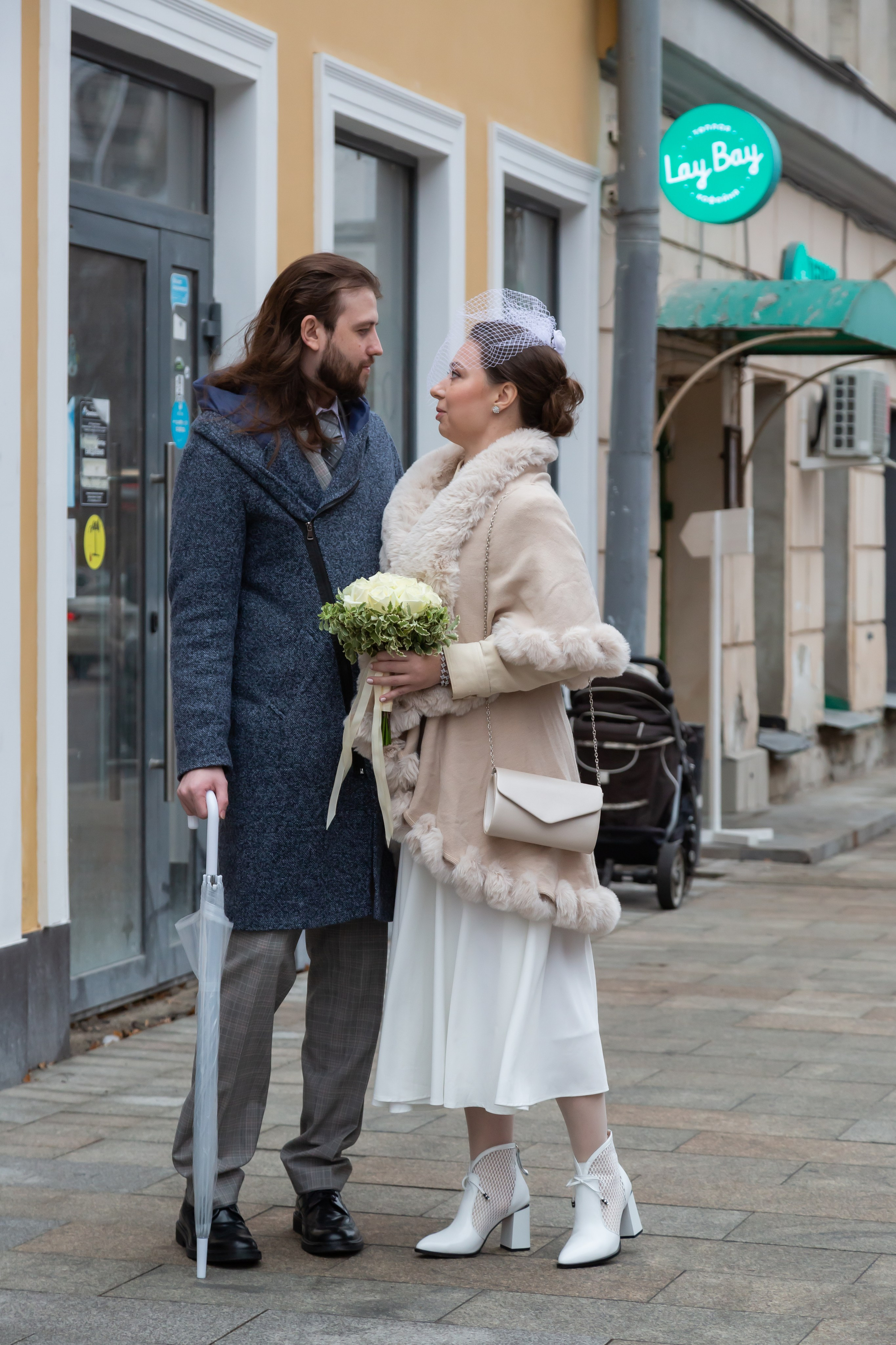 Фотосъёмка свадебной прогулки в стиле Love Story