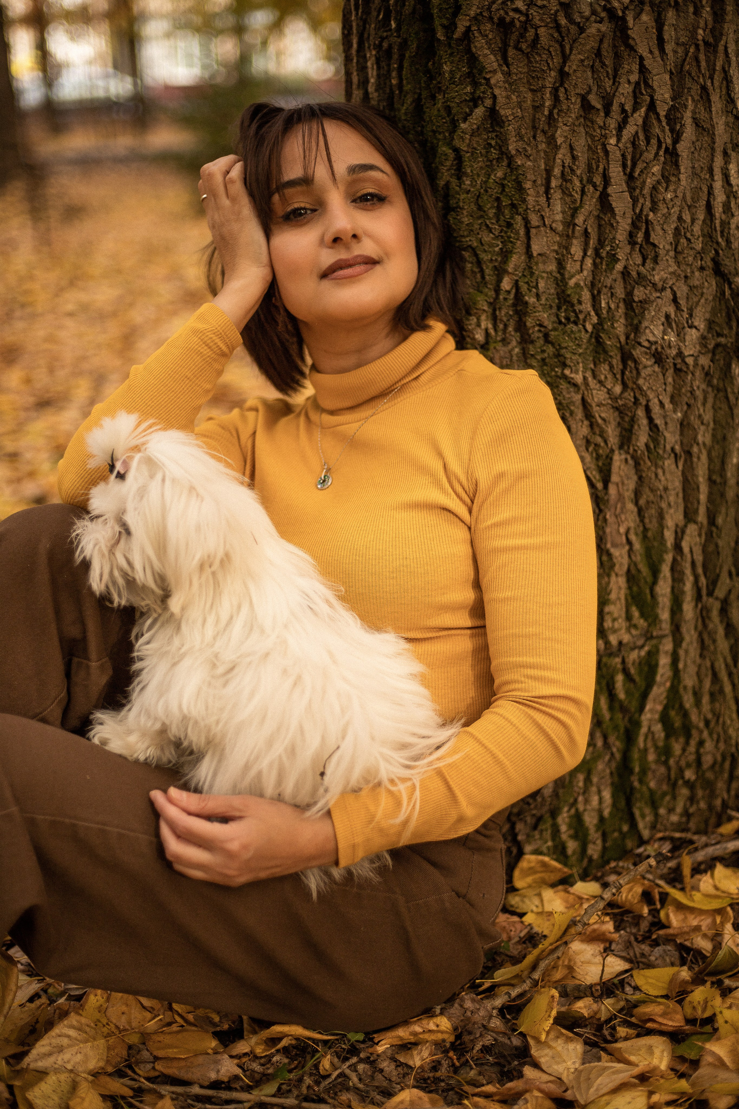 Семейная фотосессия - Дамы с собачкой. Семейный и женский фотограф Кемерово Мария Степ