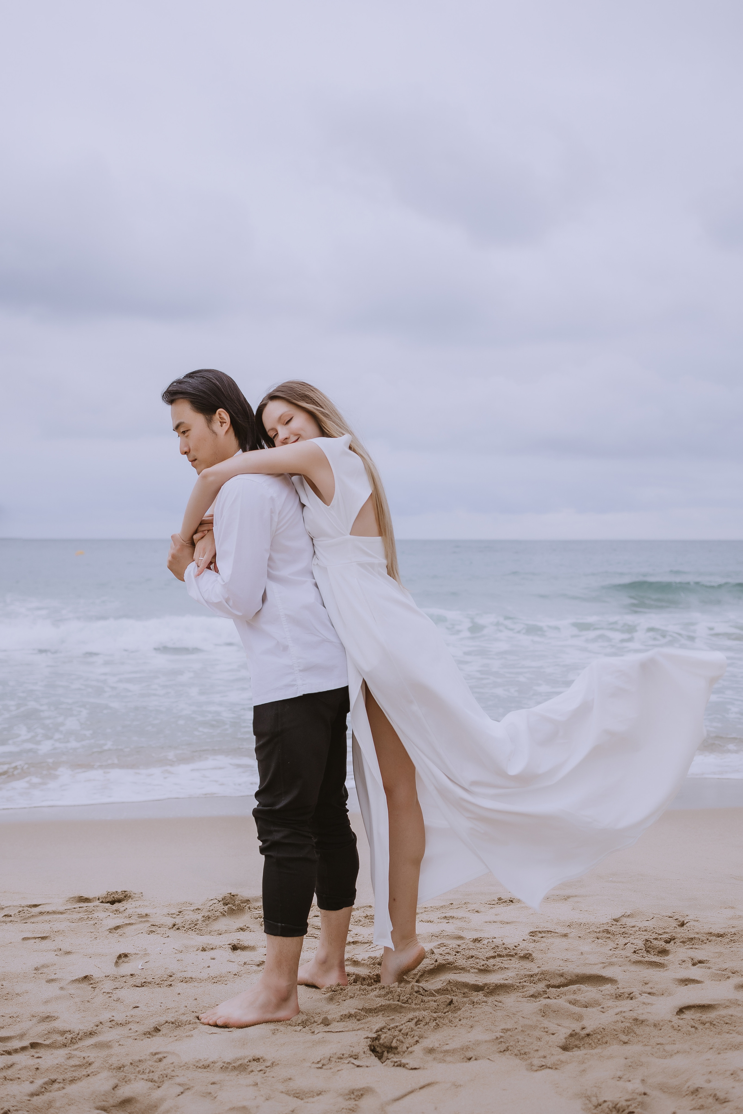 Пара у моря. ВАШ ФОТОГРАФ В ПУСАНЕ (Южная Корея) Александра Ануфрий