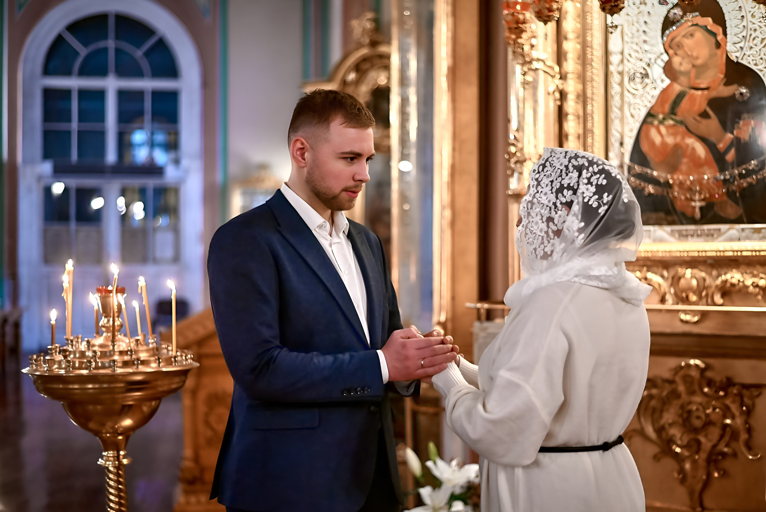 Венчание Артёма и Екатерины | Владимирский собор. Свадебный фотограф в Санкт-Петербурге Славин Денис