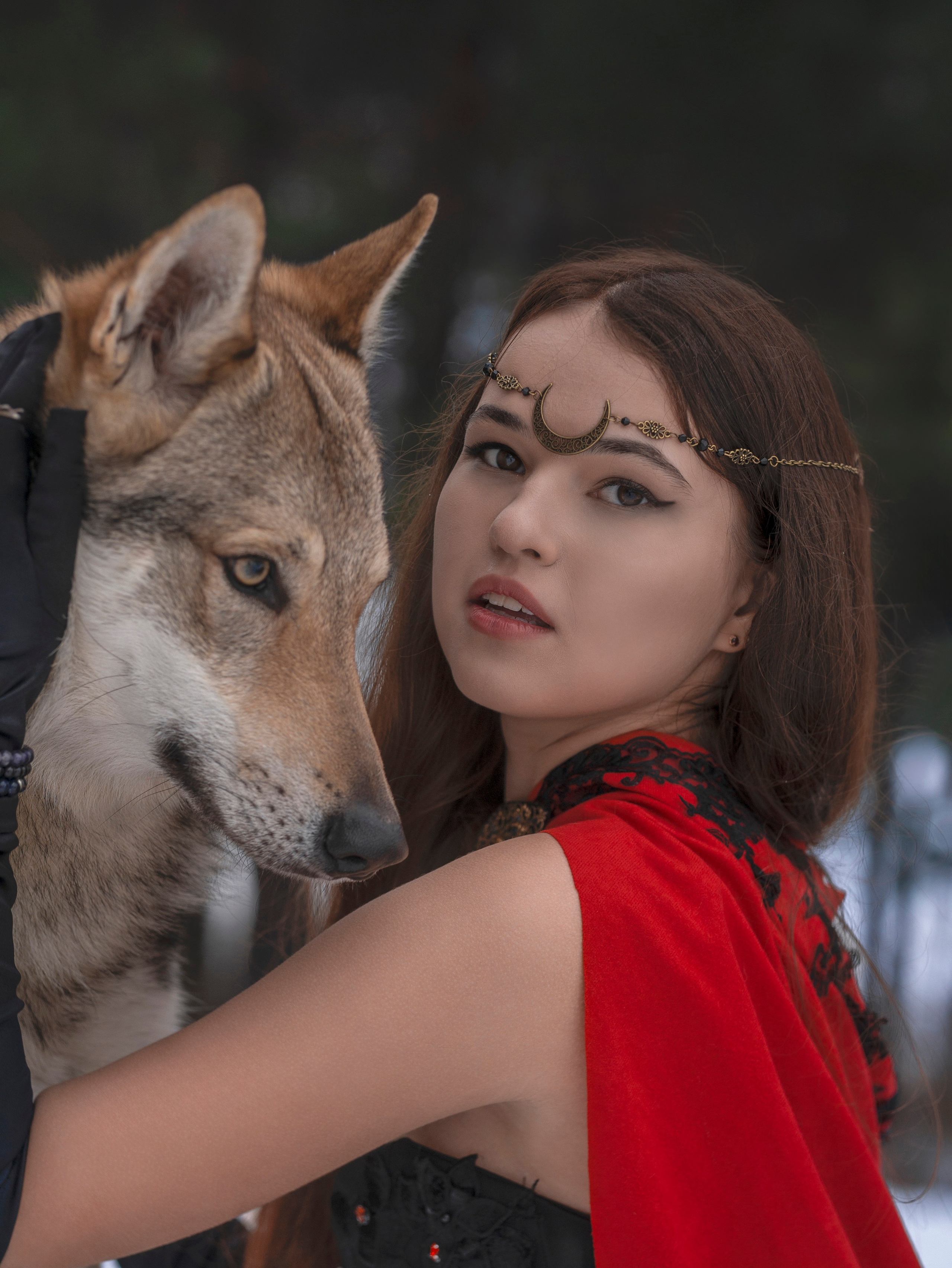 Валерия и влчак. Арт фотограф, женский фотограф Москва