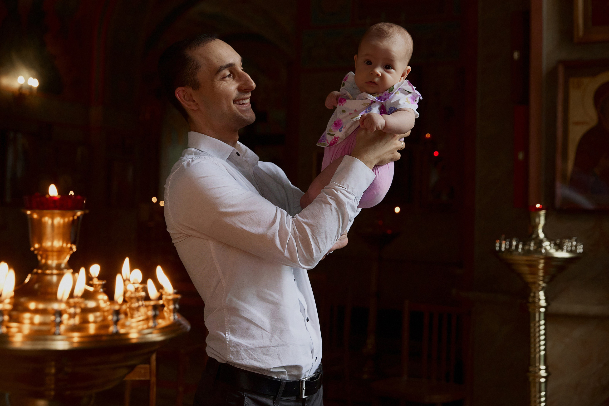 Крещение Анюты. Семейный фотограф в Москве Вера Гук