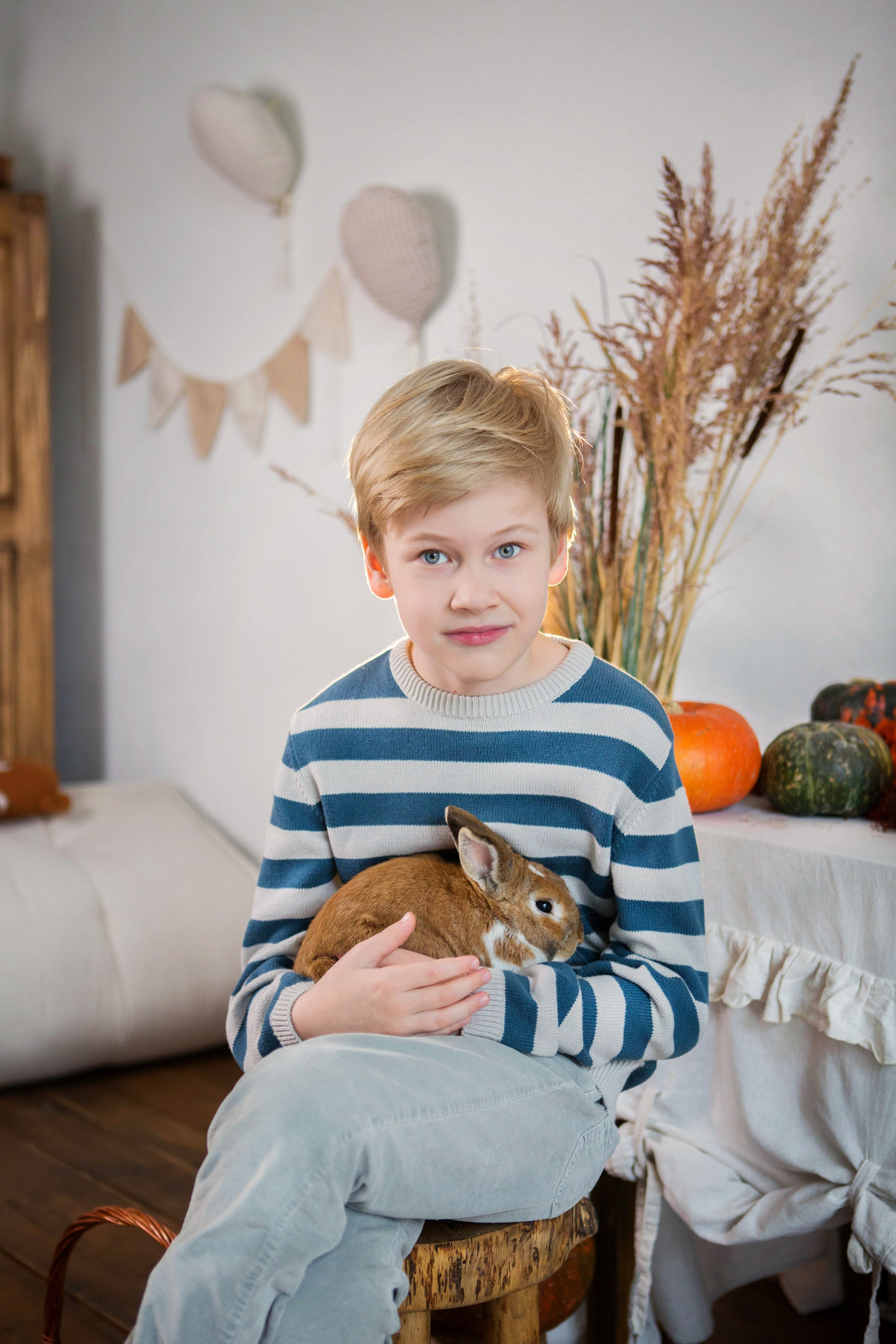 «Осень. Тыквы. Кролики». Фотостудия «Menstone». Свадебный семейный и детский фотограф в Краснодаре Карина Федоровская