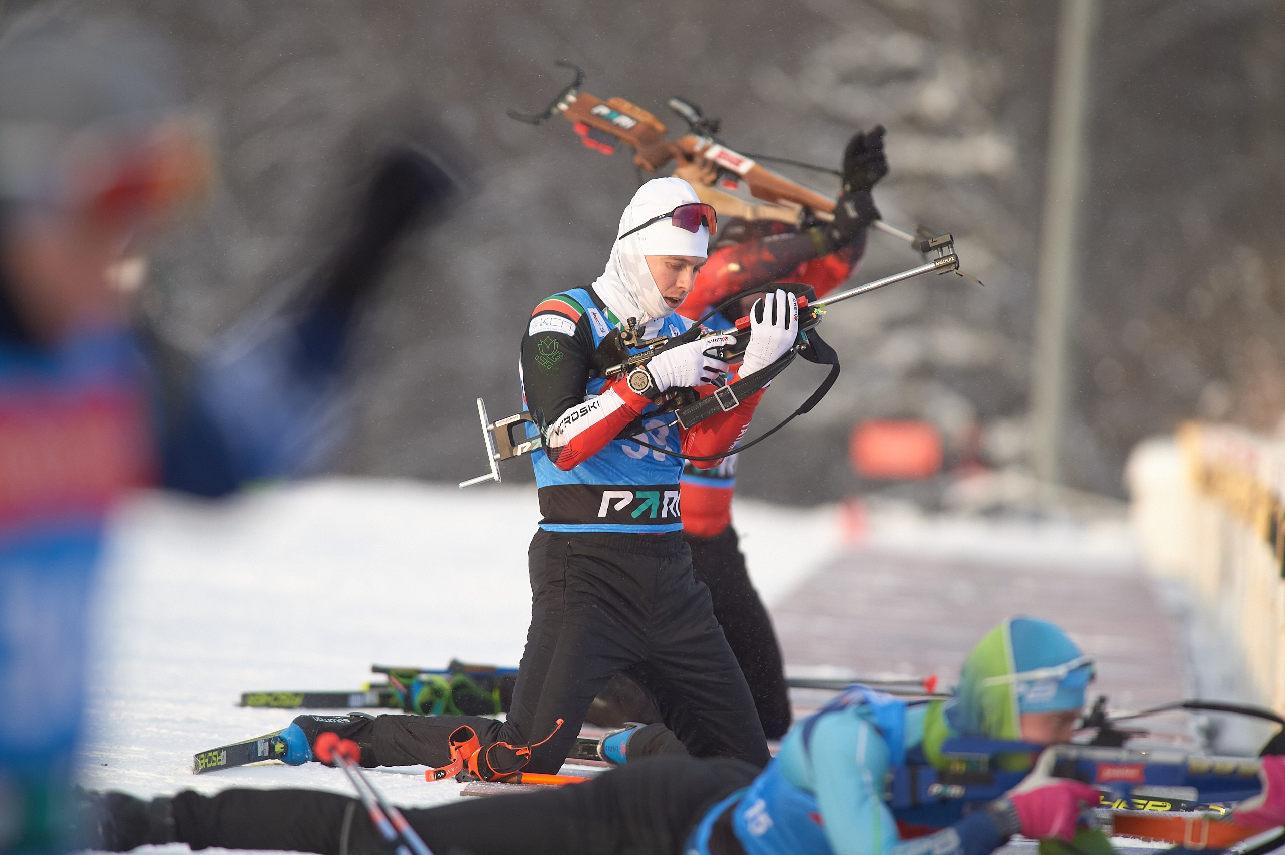 Биатлон. Чемпионат России — 2024/2025, 3-й этап, Ижевск. Спринт. Мужчины. Спортивный репортажный фотограф в Ижевске Сергей Мерзляков