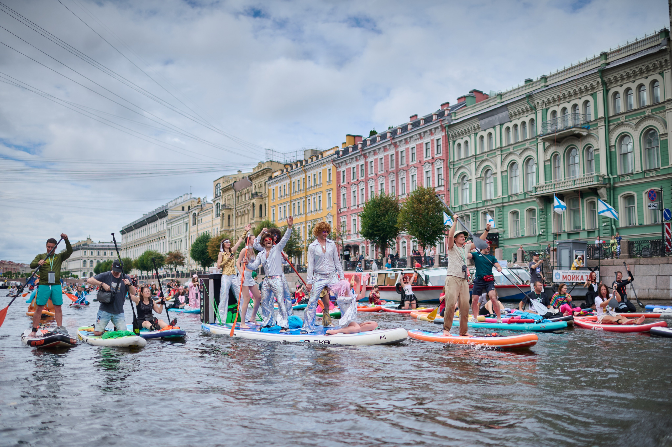 Фонтанка 2025. Фотосъемки на сапах, Москва. Сплавы на сапах