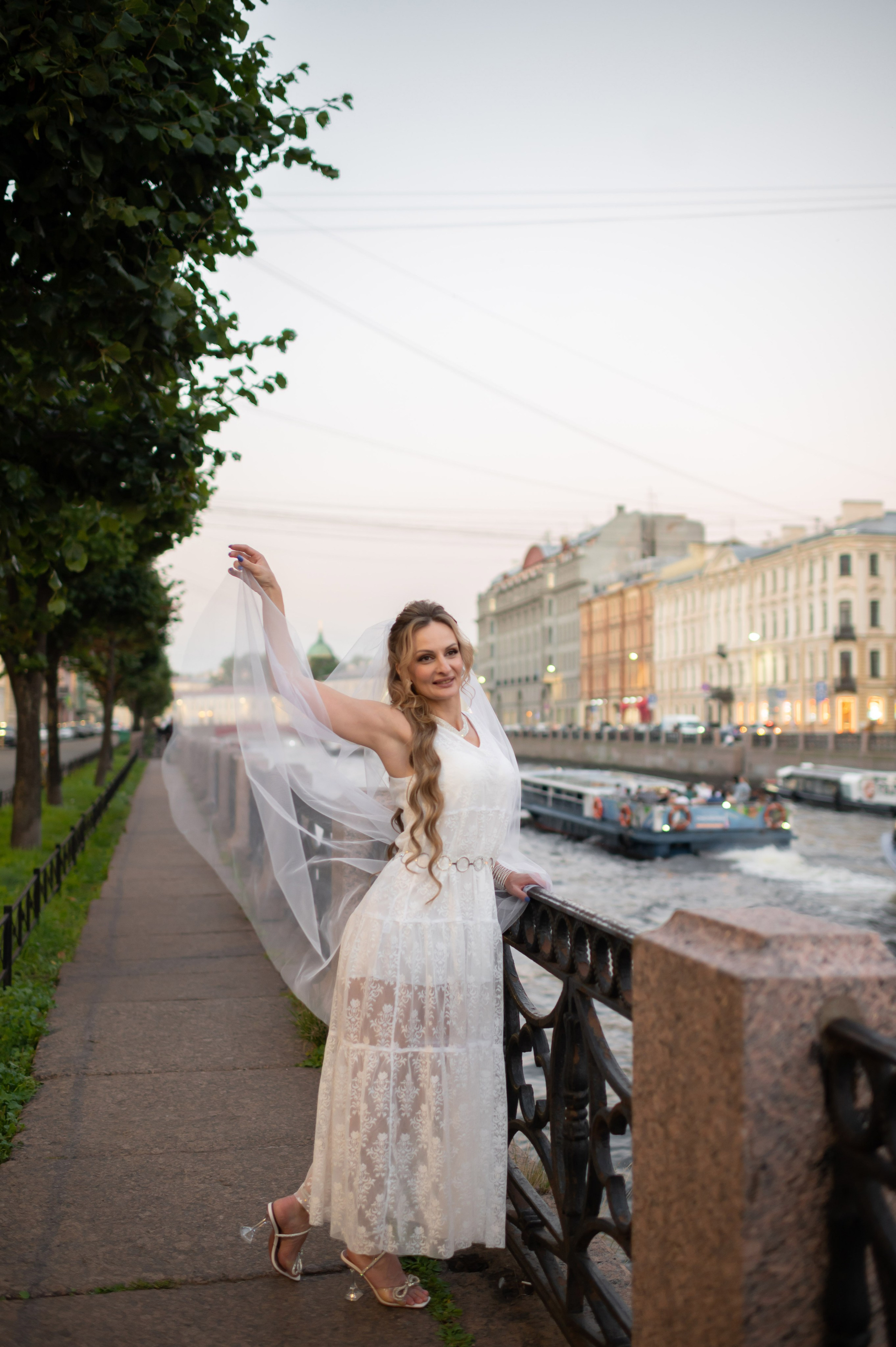 Екатерина и Андрей (свадебная фотосессия в вечернем Петербурге). Портретный, семейный и свадебный фотограф в Санкт-Петербурге и в Пушкине Ширяев Денис