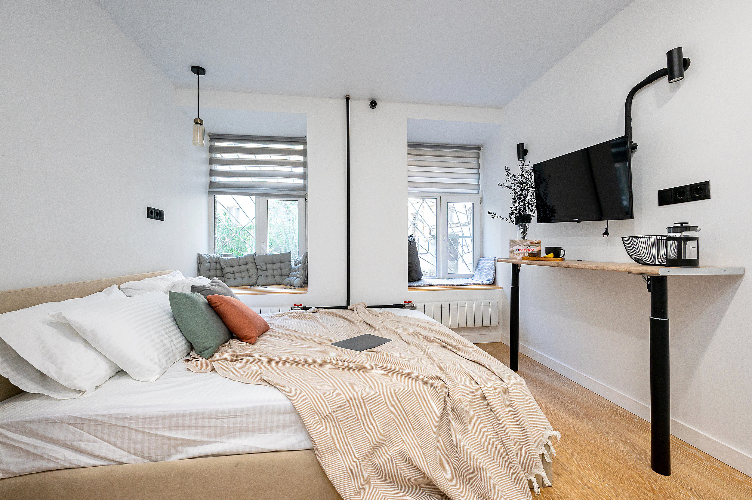 Миниотель на Декабристов. Интерьерный фотограф. Фото- видеосъемка недвижимости Санкт-Петербург