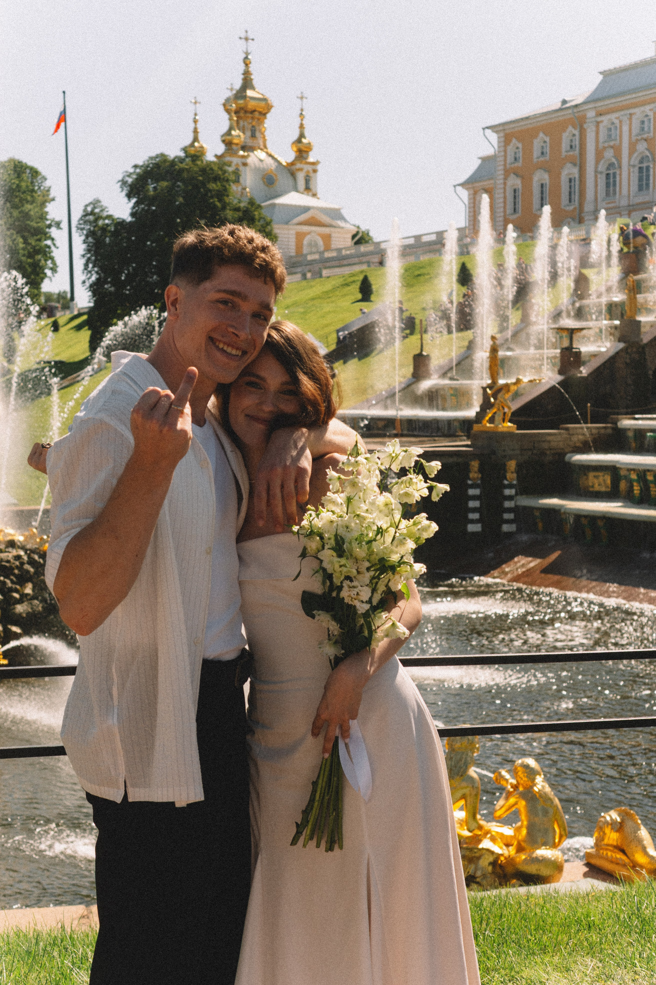 СВАДЕБНАЯ СЬЕМКА В ПЕТЕРГОФЕ И СЬЕМКА РЕПОРТАЖА В ЗАГСЕ ПЕТЕРГОФА. Профессиональный фотограф, Санкт-Петербург — Виктория Богомолова