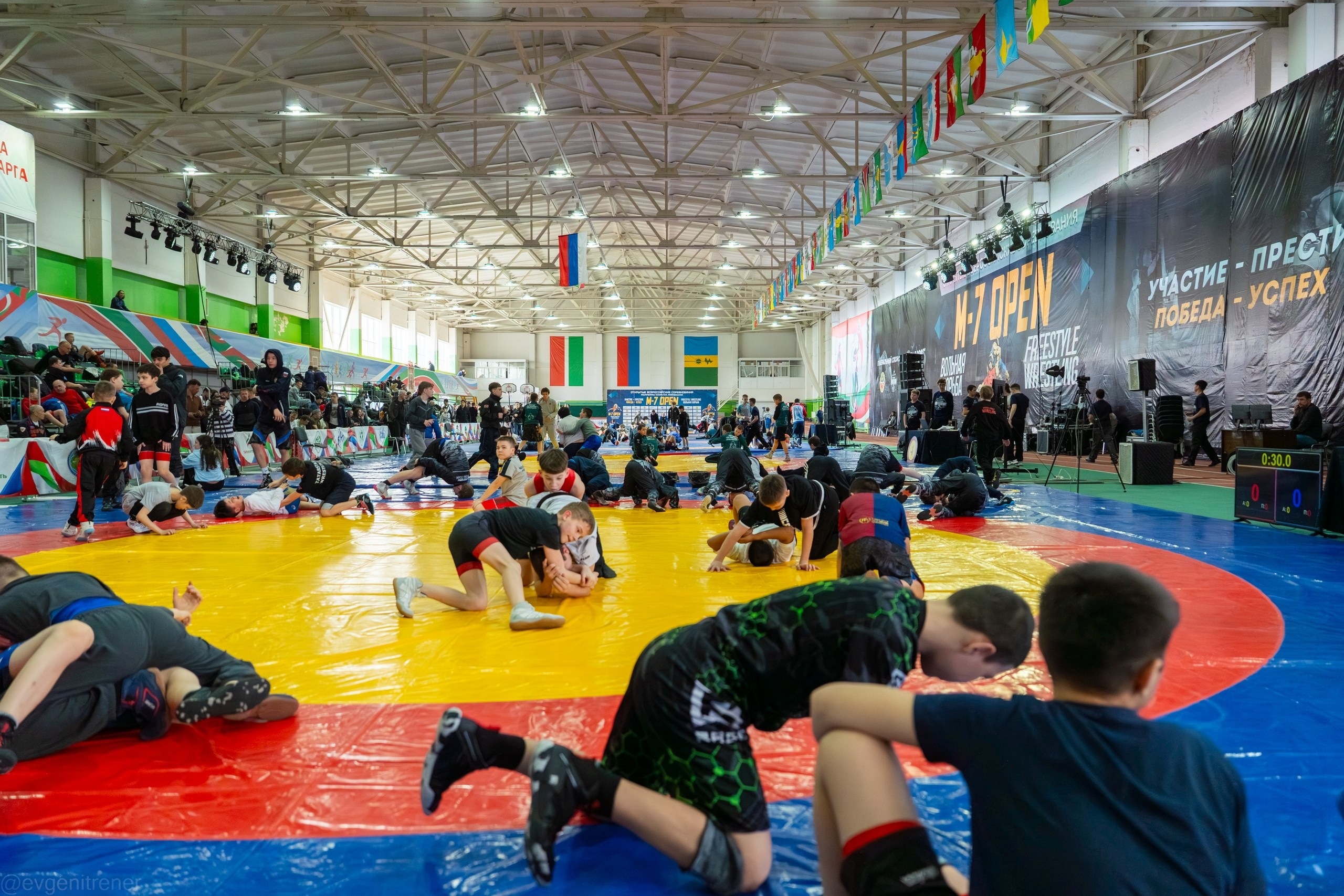 Всероссийский турнир по «Вольной борьбе». M-7 OPEN-14. Дневная часть. г. Нижнекамск 28.03.26. Евгений | Спорт Фото в Татарстане