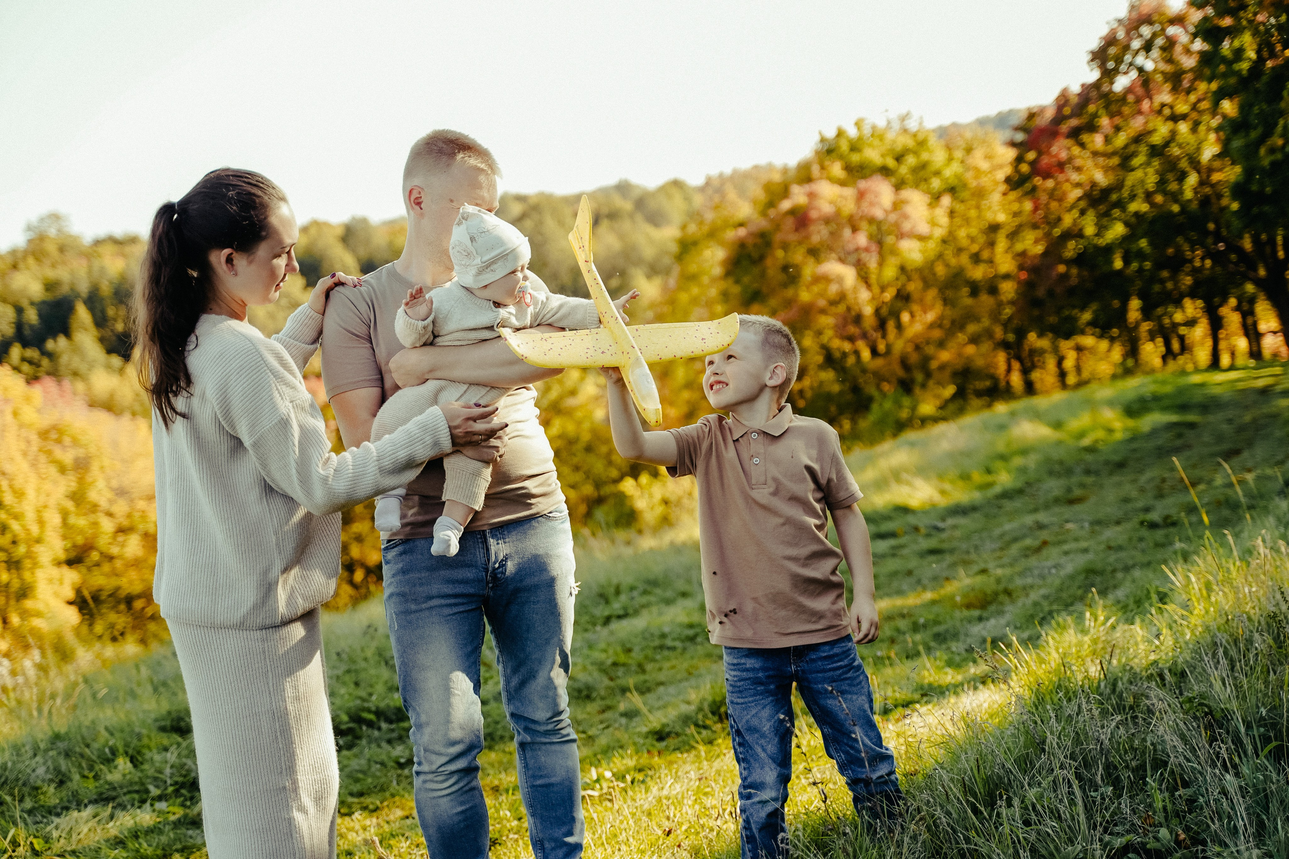 Семейная съемка осенью