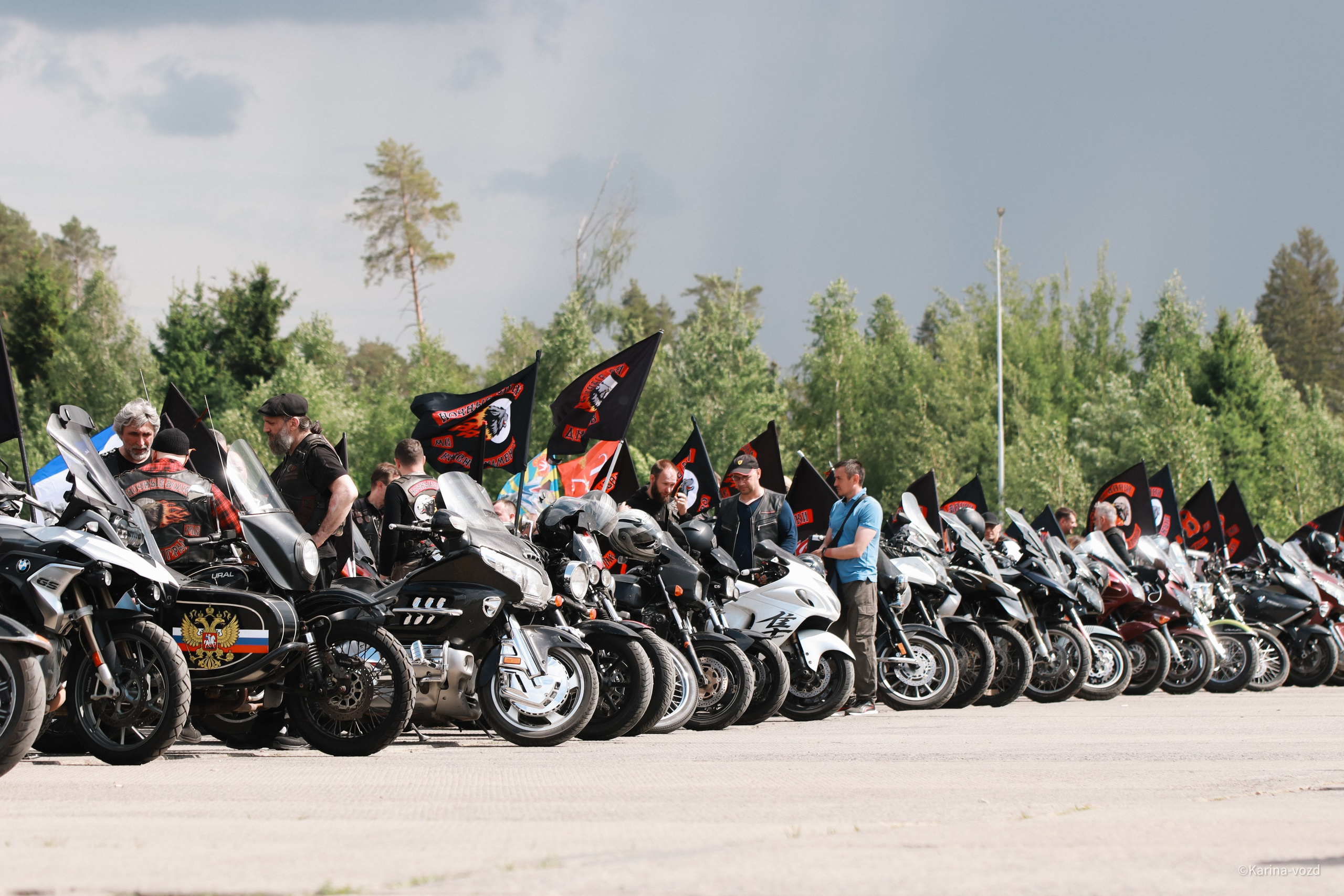 36-ти летие мотоклуба «Ночные Волки». Репортажный фотограф в Москве и Зеленограде Karina-vozd
