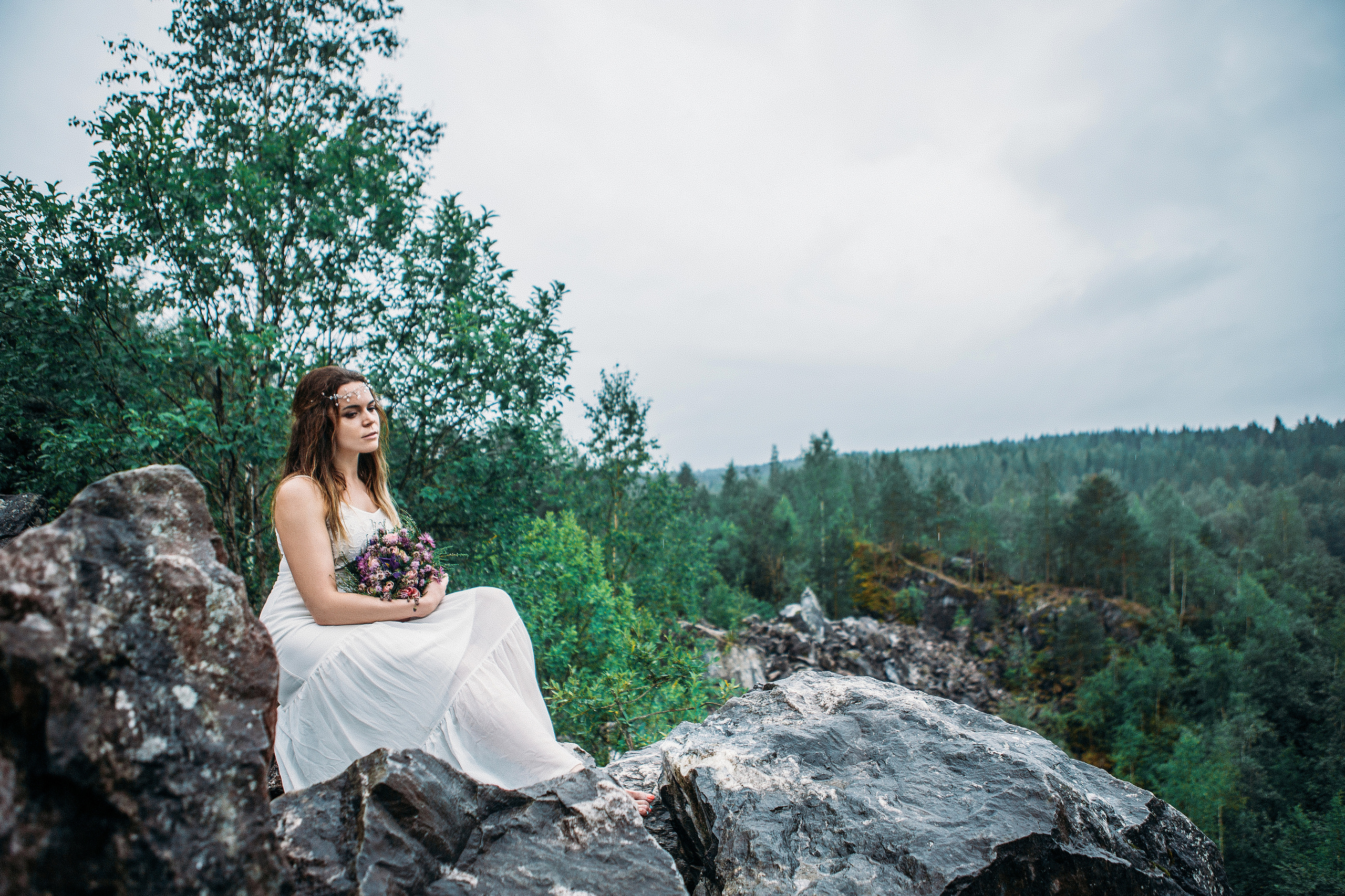 Кареллия - прекрасное место для лавстори фотосессии